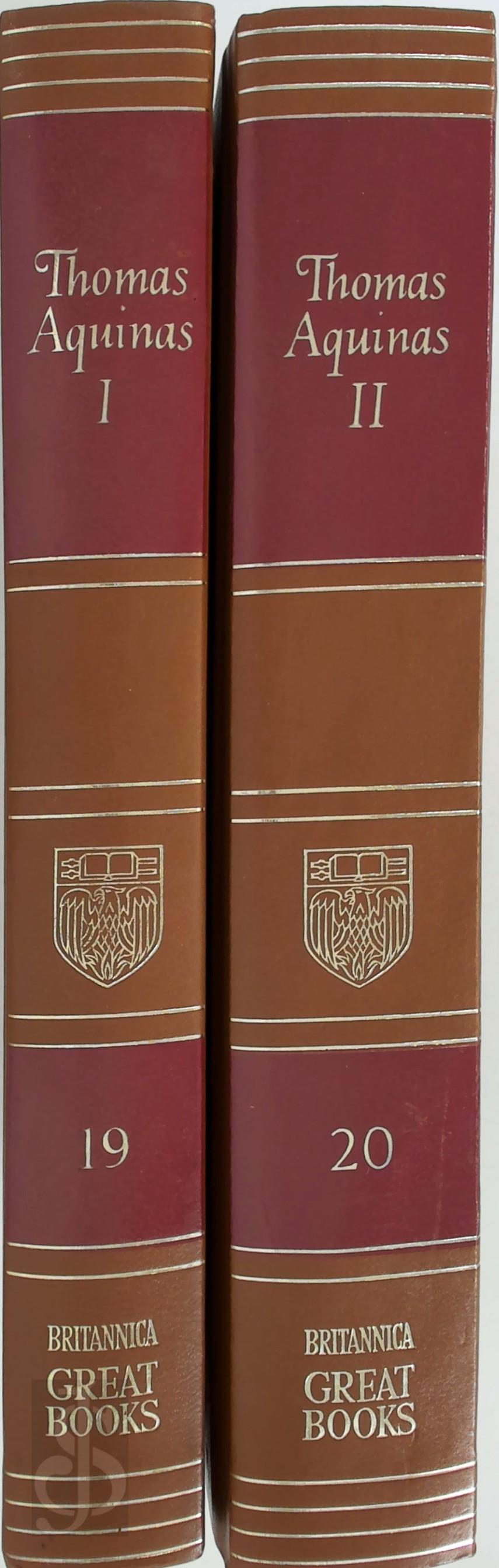 THOMAS AQUINAS, ROBERT MAYNARD HUTCHINS - Great Books of the Western World: Thomas Aquinas (set). The Summa Theologica Volume I and Volume II