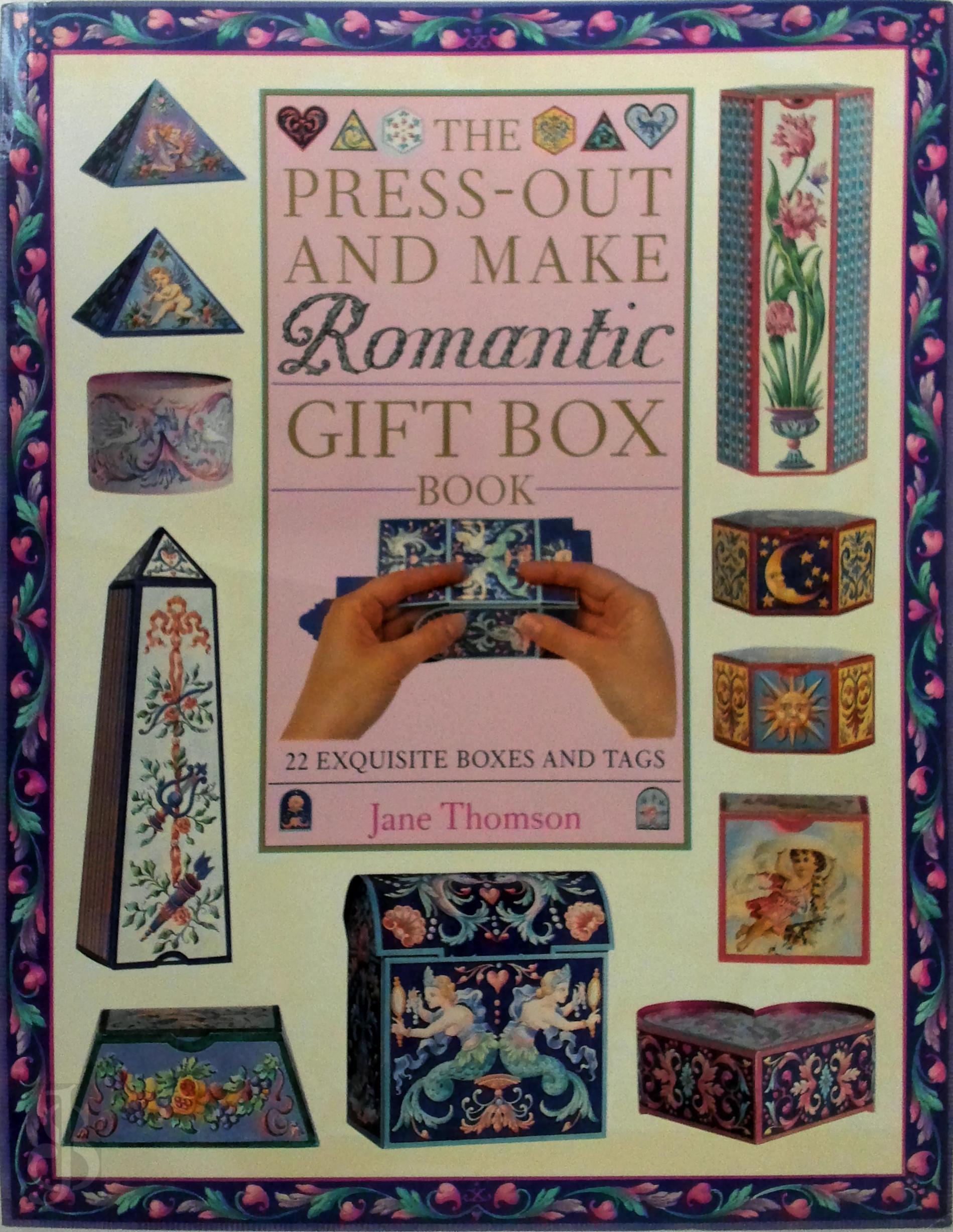 JANE THOMSON - The Press-Out and Make Romantic Gift Box Book. 22 exquisite boxes and tags