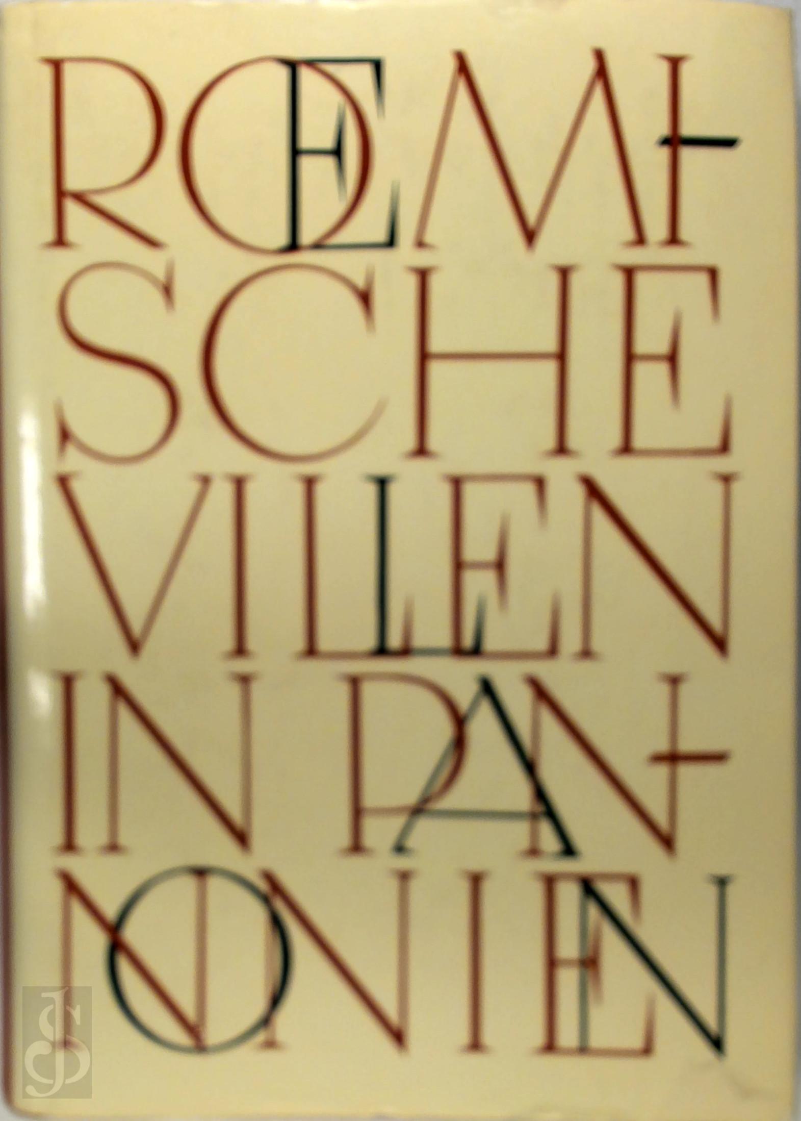 B THOMAS - . Rmische Villen in Pannonien. Beitrge zur pannonischen Siedlungsgeschichte.