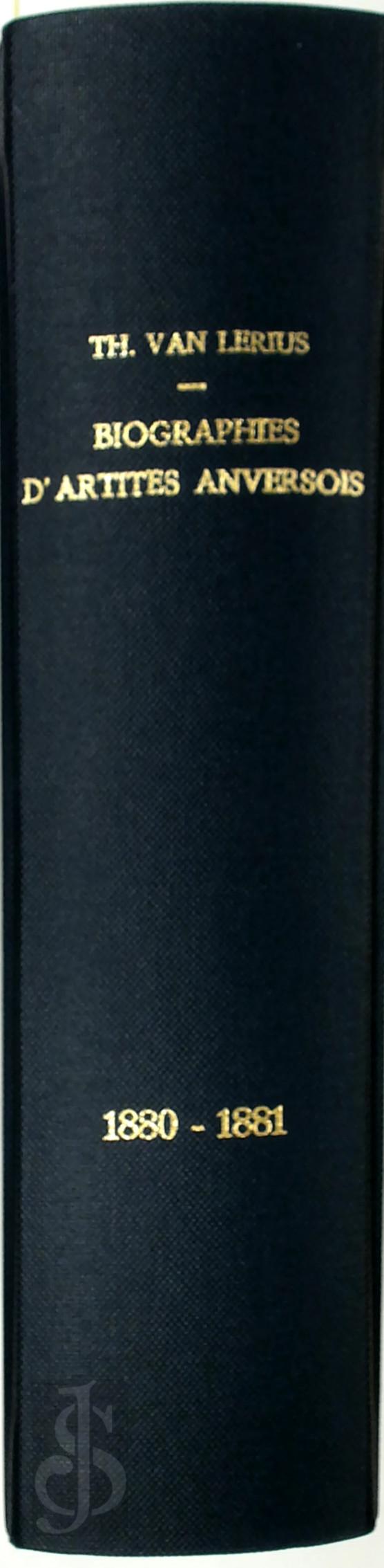 Thodore van Lerius 248581 - Biographies d'Artistes Anversois