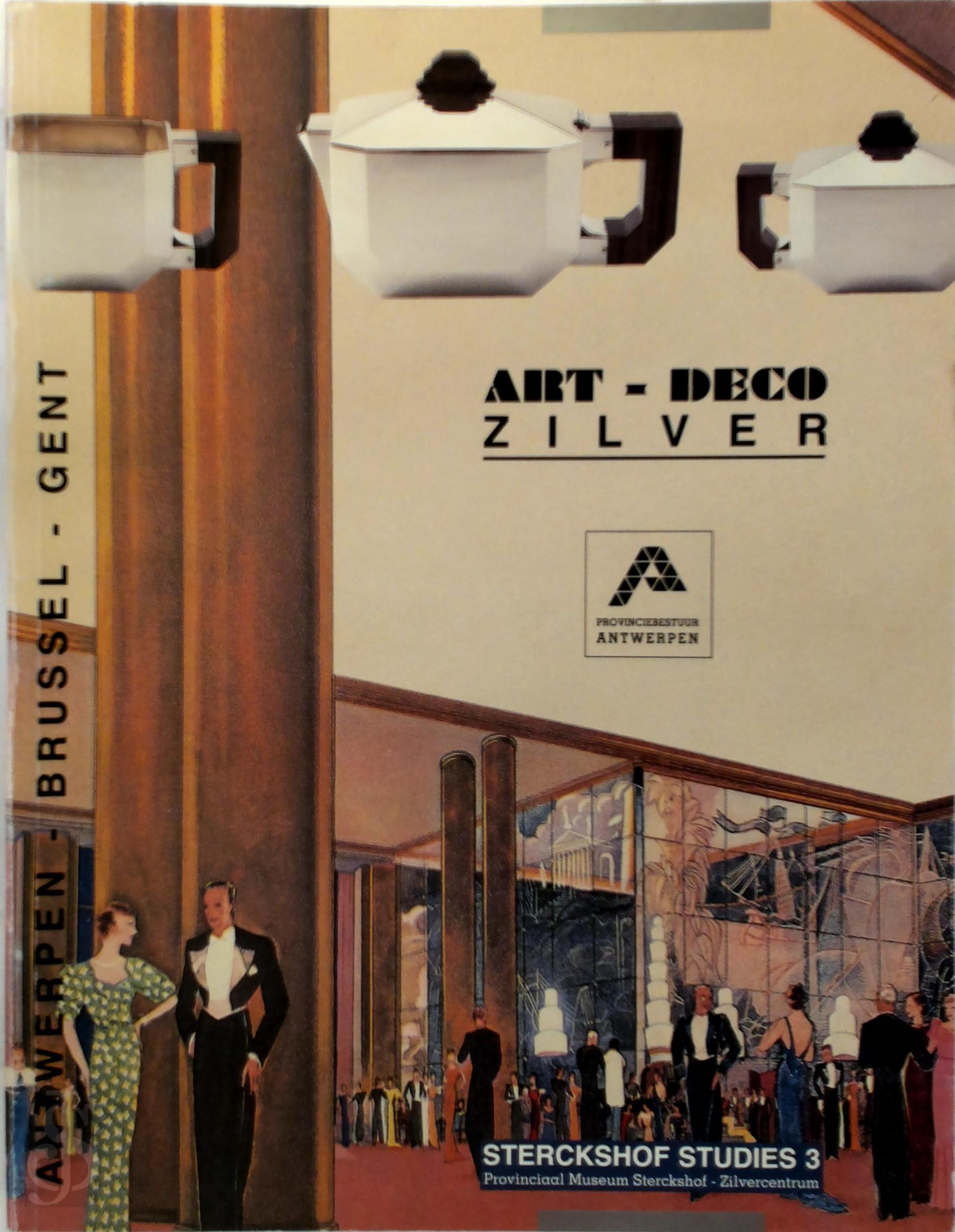 Raf Steel 282287, Wim Nys 64988 - Art-deco zilver. Antwerpen-Brussel-Gent