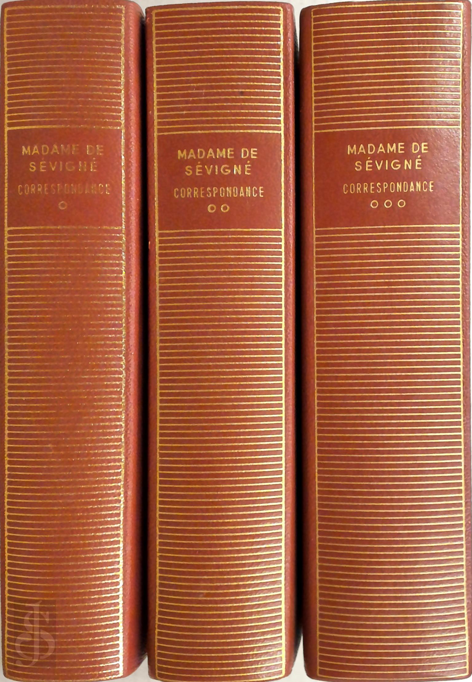Madame de Svign 233712 - Correspondance [3 volumes]. Texte tabli, Prsent et Annot par Roger Duchne