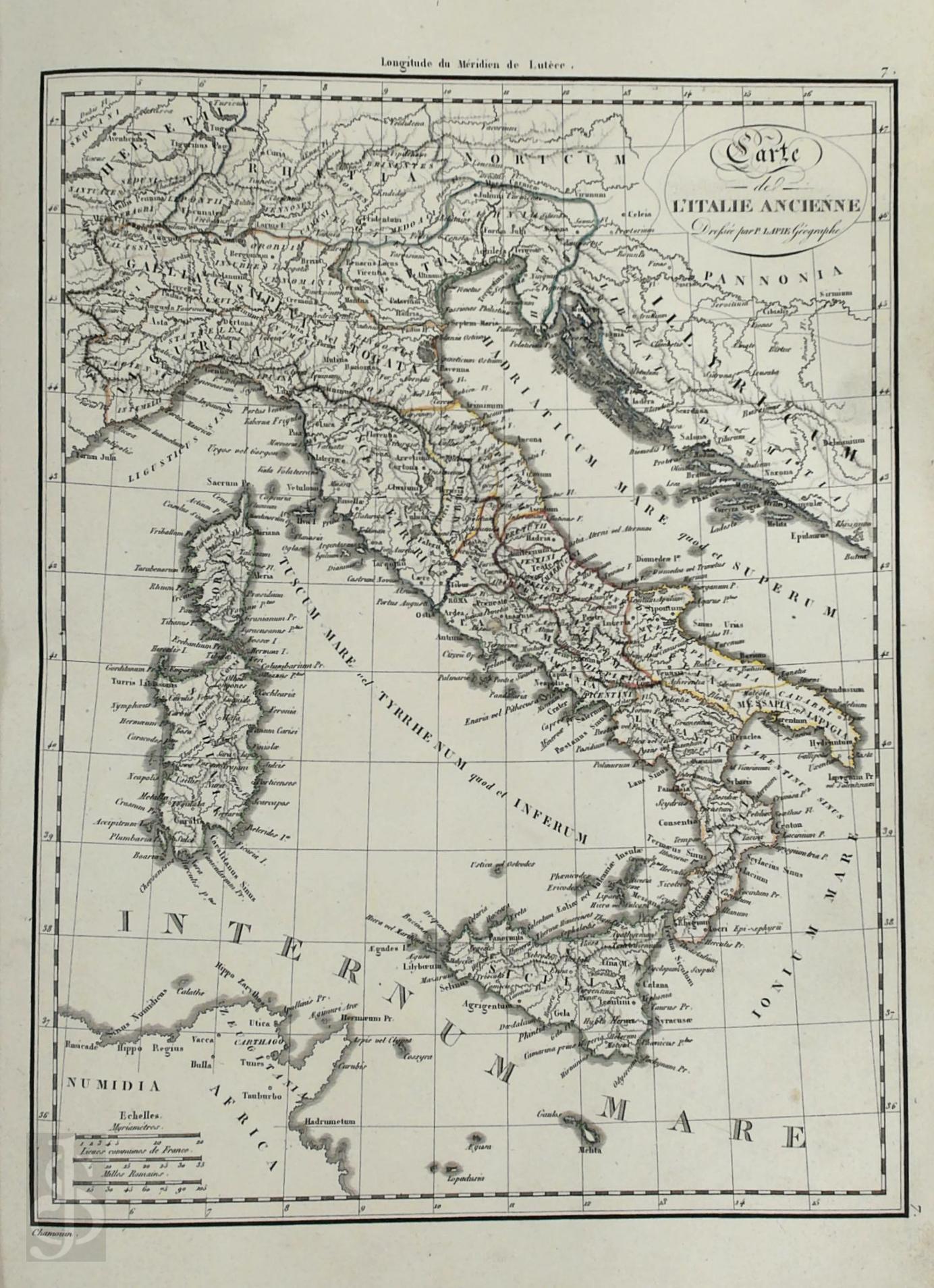 M. Lapie - Atlas Classique et Universel de Gographie Ancienne et Moderne, dress pour l'instruction de la jeunesse. Troisime dition