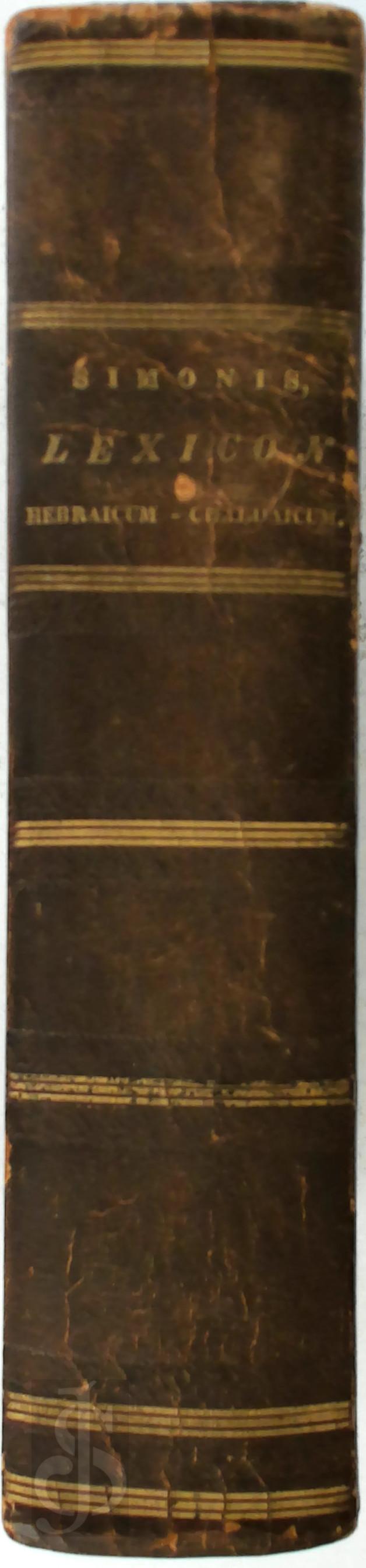 Johann Simonis 162409 - Lexicon Manuale Hebraicum et Chaldaicum in Veteris Testamenti libros