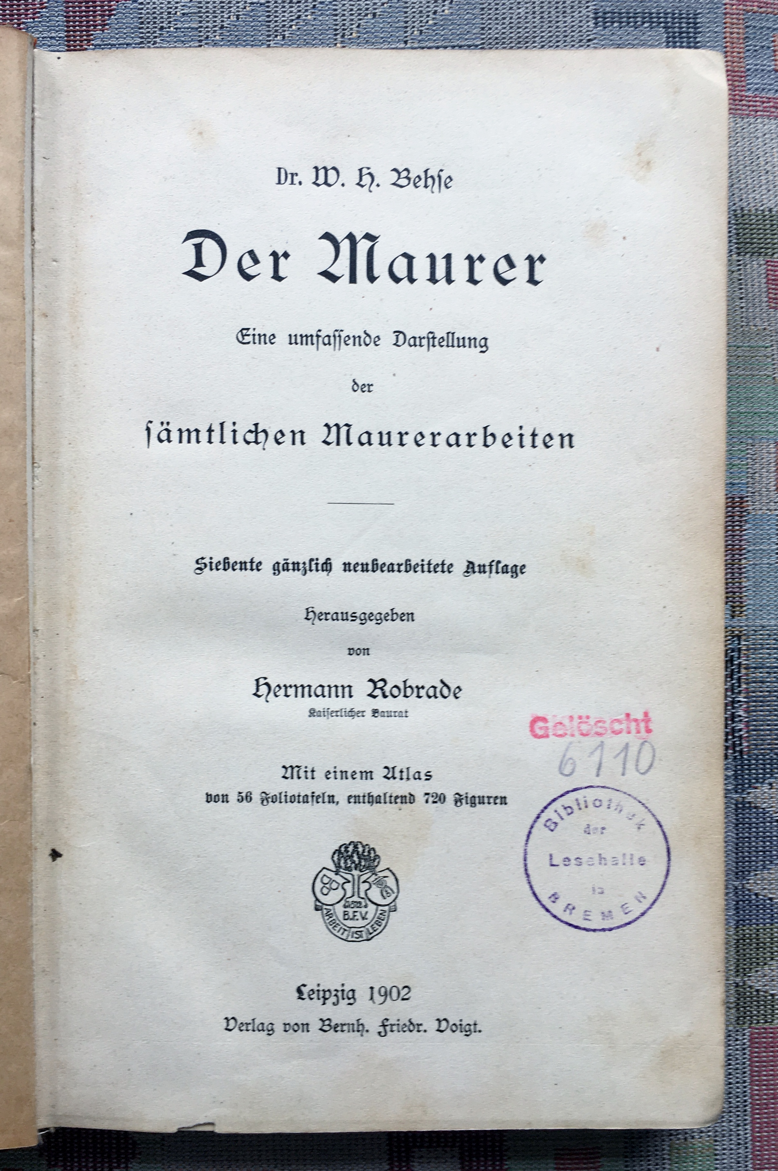 Wilhelm Hermann Behse - Der Maurer