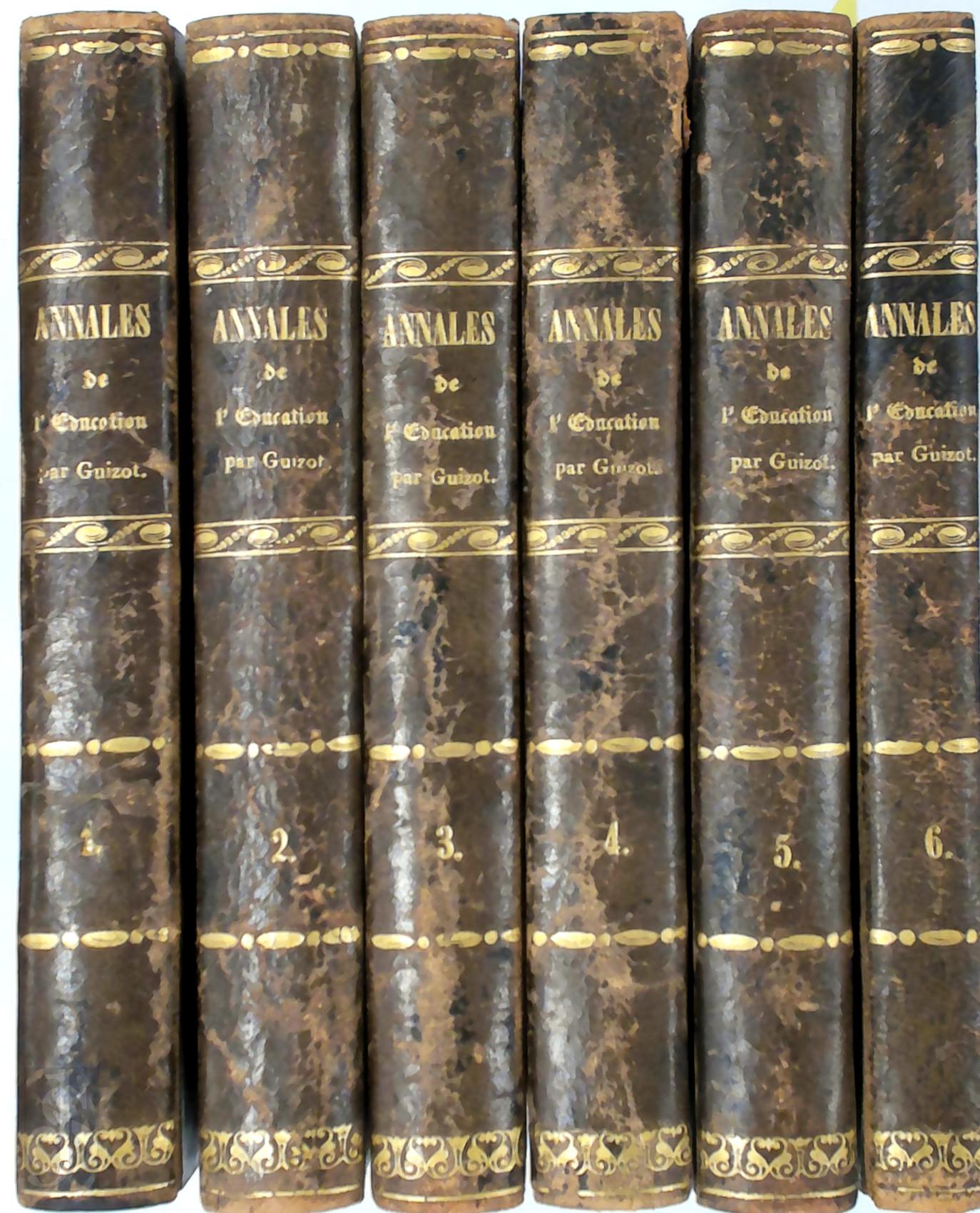 Franois Guizot 176853 - Annales de l'ducation [6 vol.]