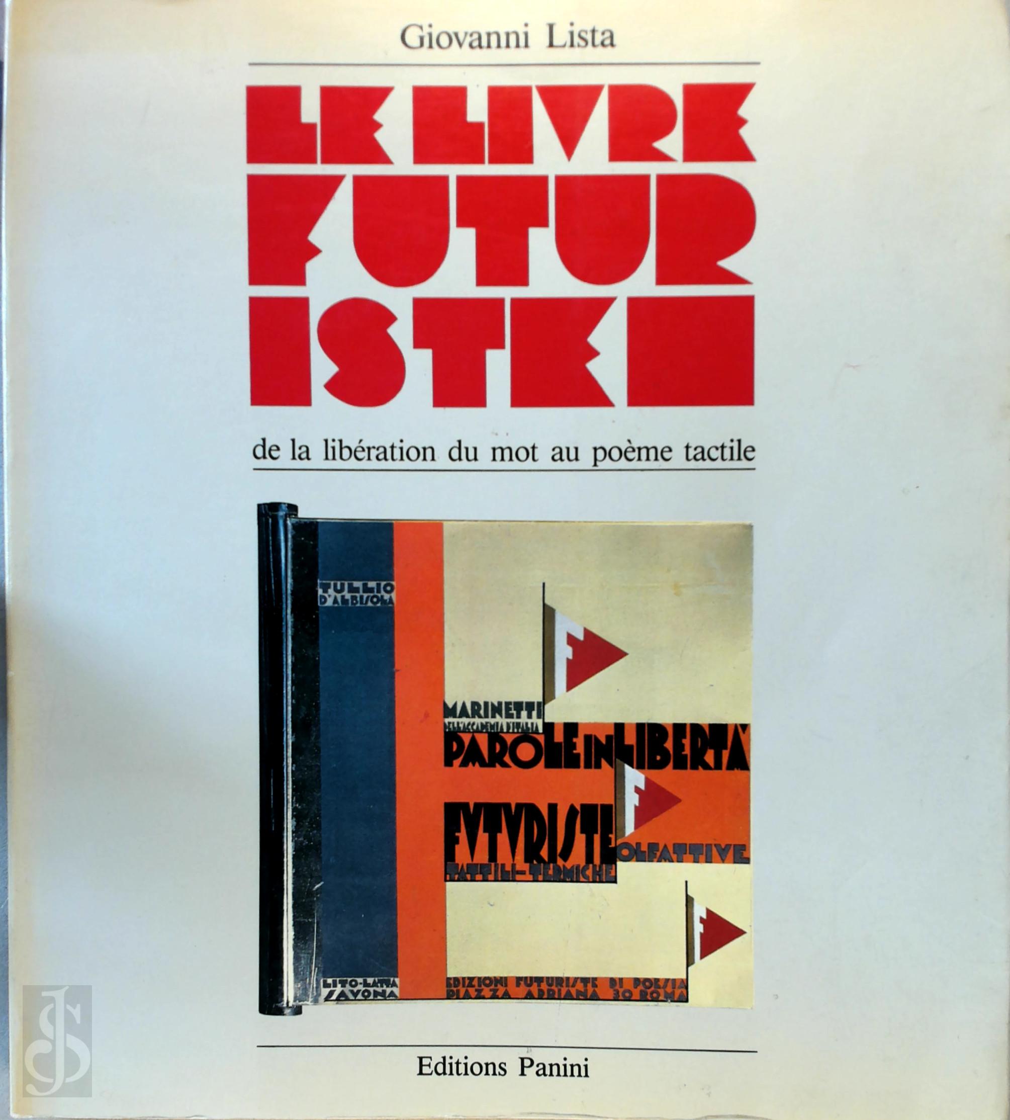 Giovanni Lista 60311, Institut Culturel Italien (Paris) - Le livre futuriste