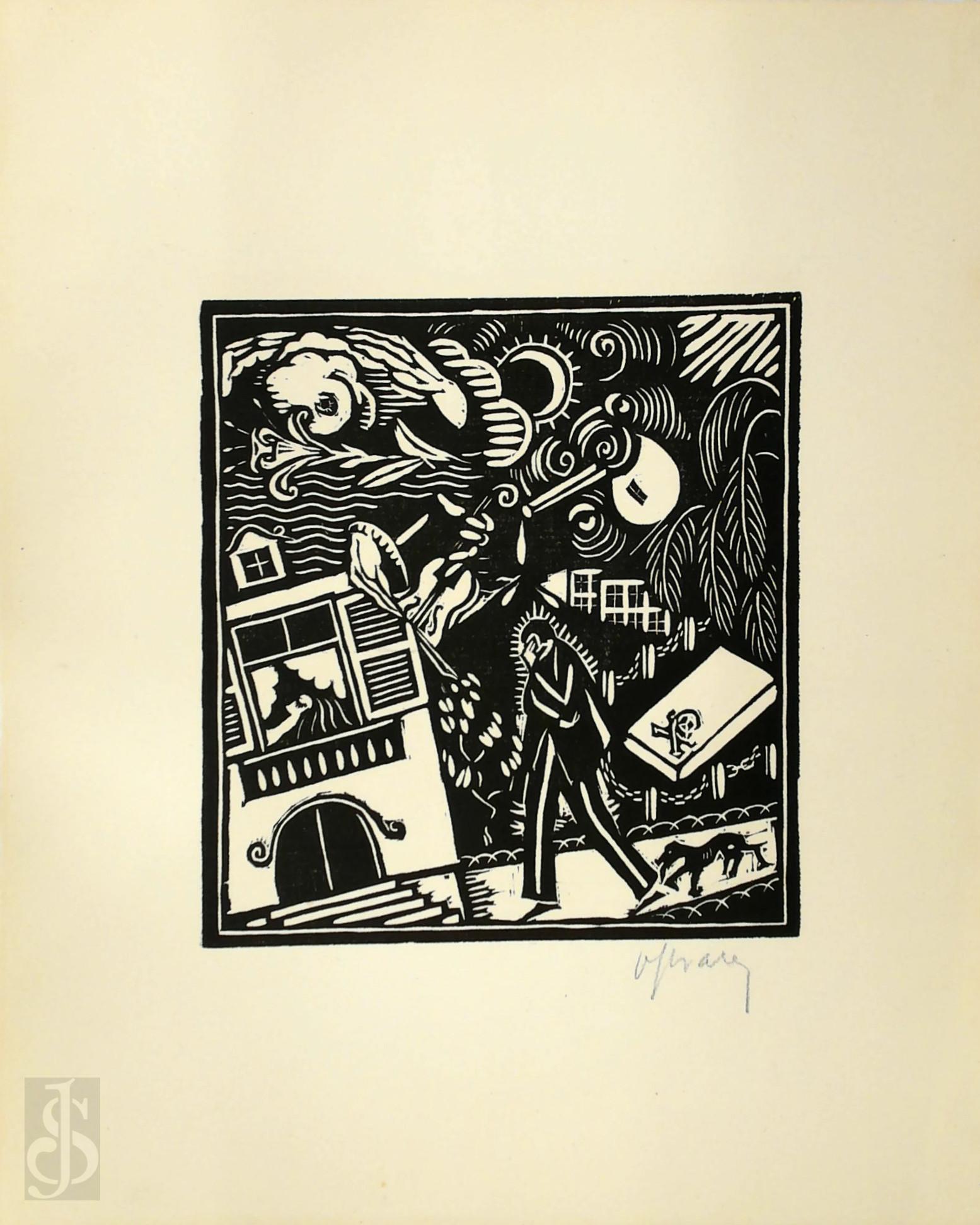 VAN STRATEN, Henri - Henri van Straten - La Dormeuse / 5. Gesigneerde lino op Van Gelder