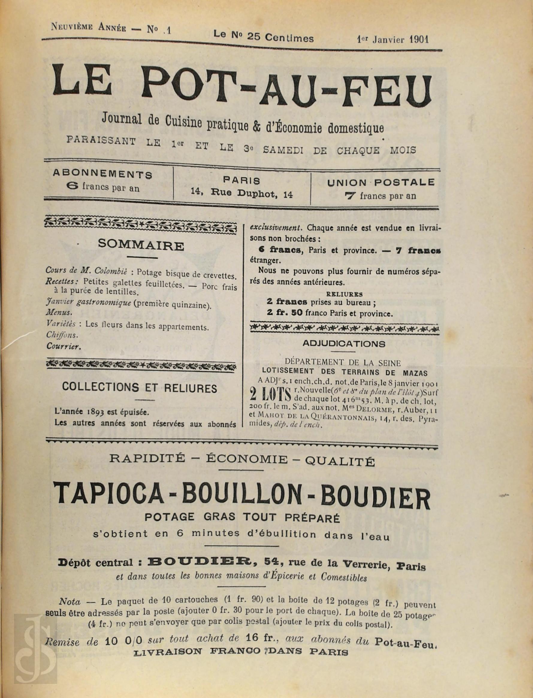  - Le pot-au-feu. 1901-1902.
