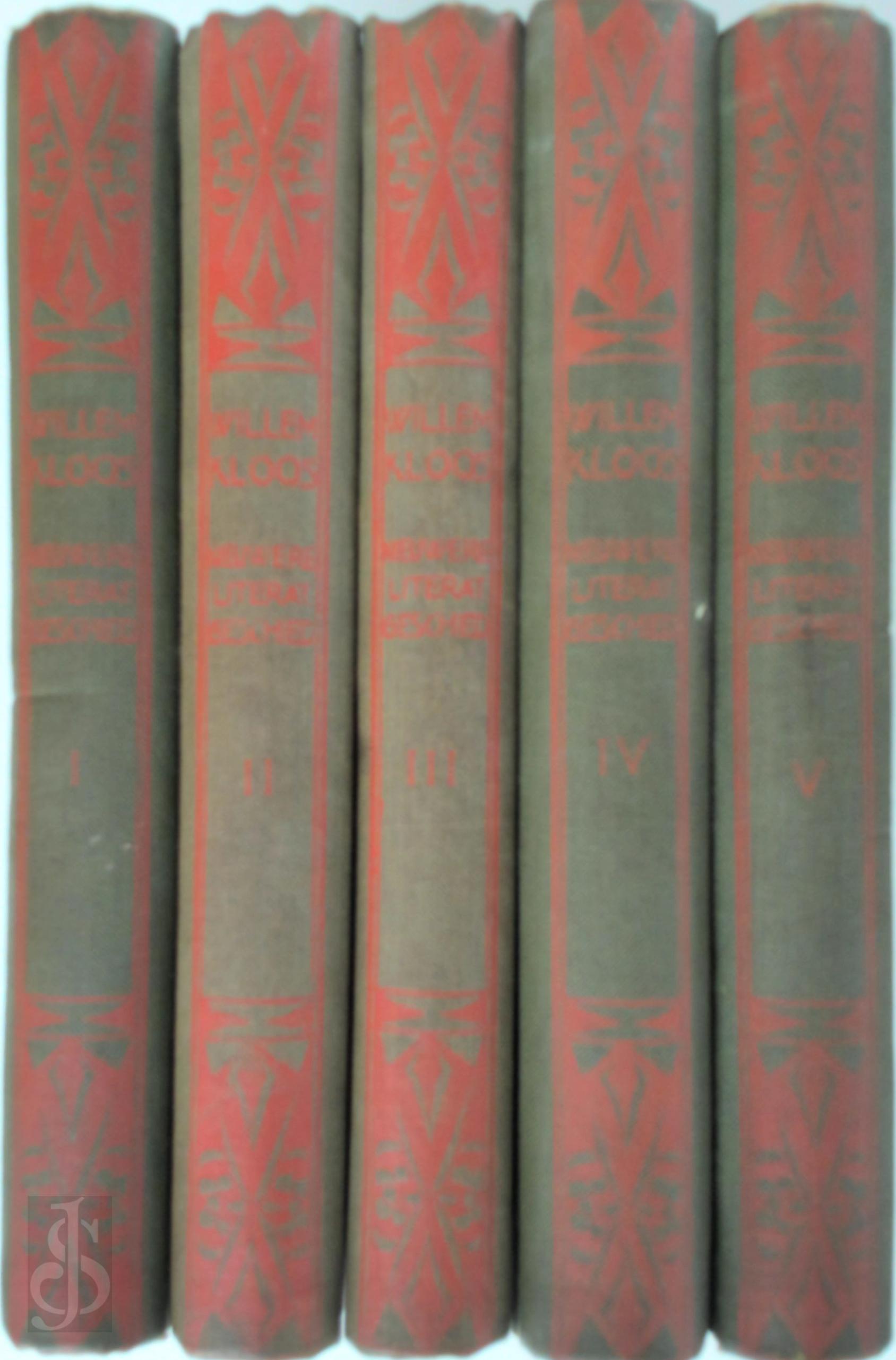 Willem Kloos 11103 - Nieuwere literatuur-geschiedenis [deel 1 tm 5]. Veertien jaar literatuur-geschiedenis