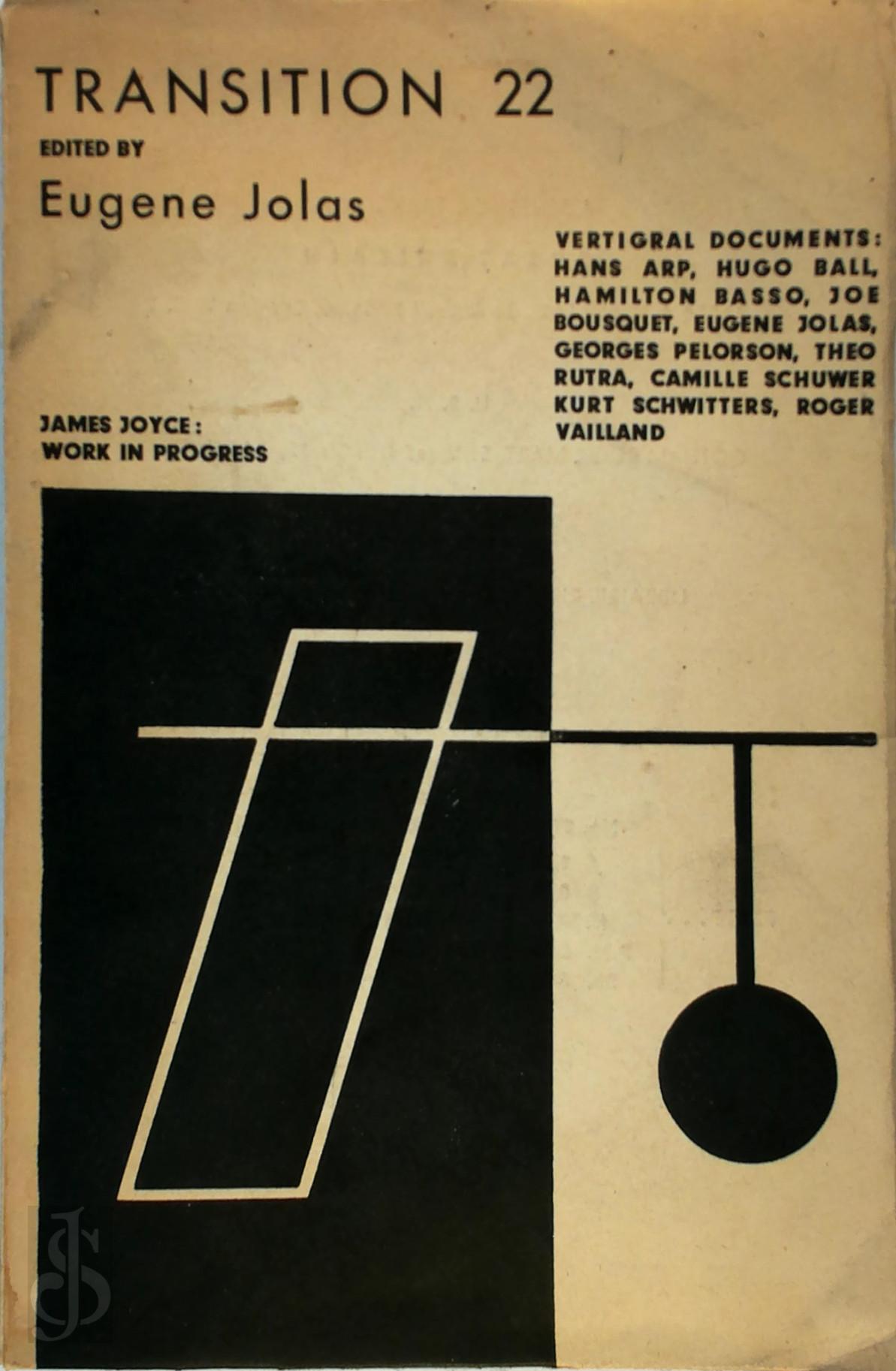 Eugene Jolas 203178 - Transition 22. An International Workshop for Orphic Creation Febr.1933