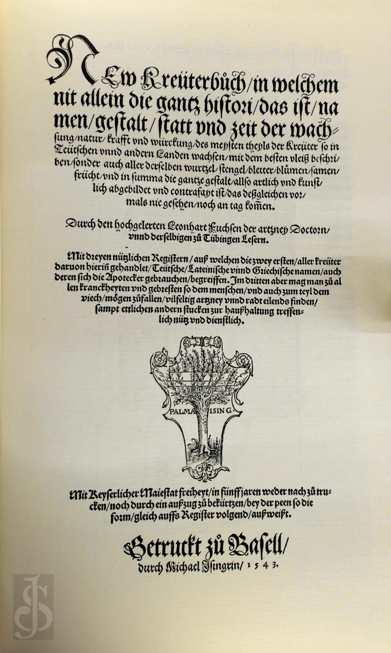 Leonhart Fuchs 30926 - New Kreterbuch