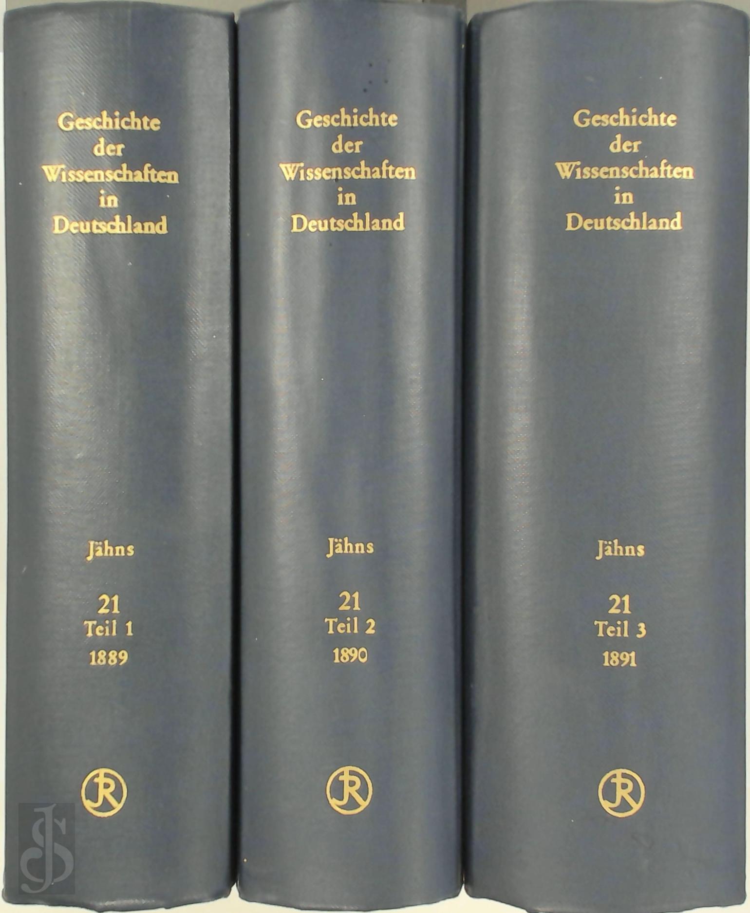 Max Jhns 183571 - Geschichte der Kriegswissenschaften in Deutschland [3 Vol.]