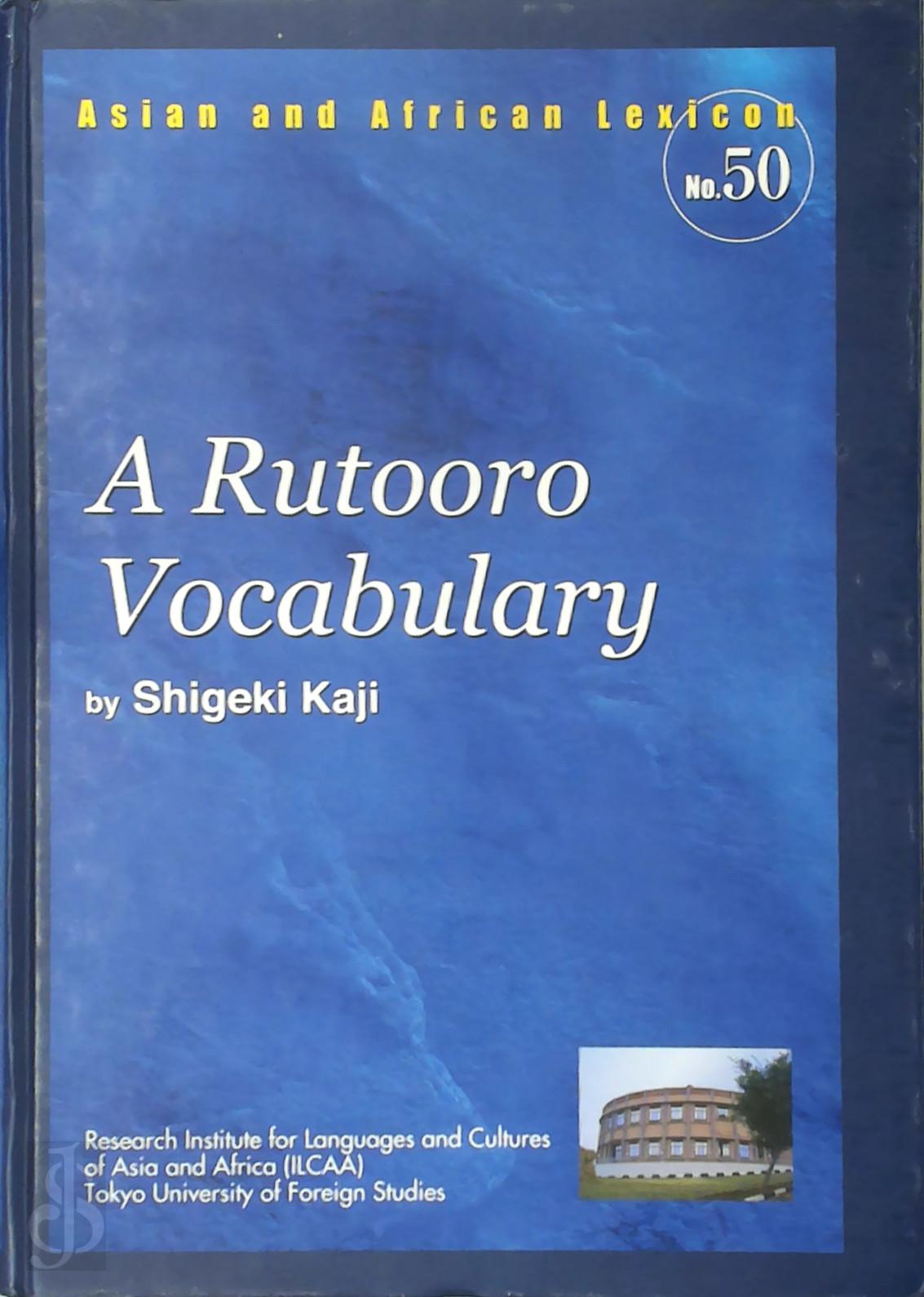 Kaji Shigeki 268860 - A Rutooro Vocabulary