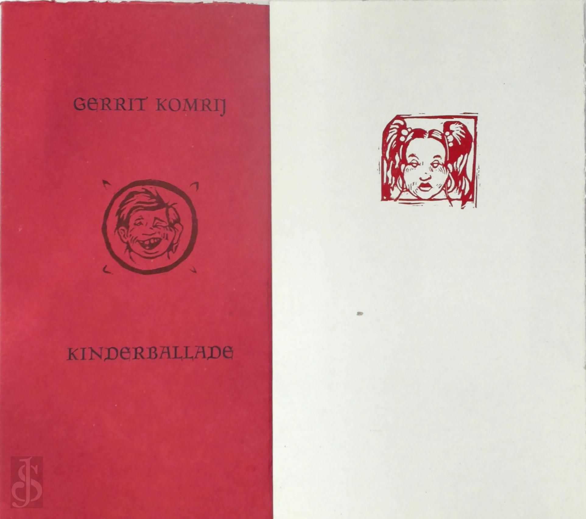 Gerrit Komrij 10507, Bram [ill.] Malisse - Kinderballade. Met houtsneden van Bram Malisse