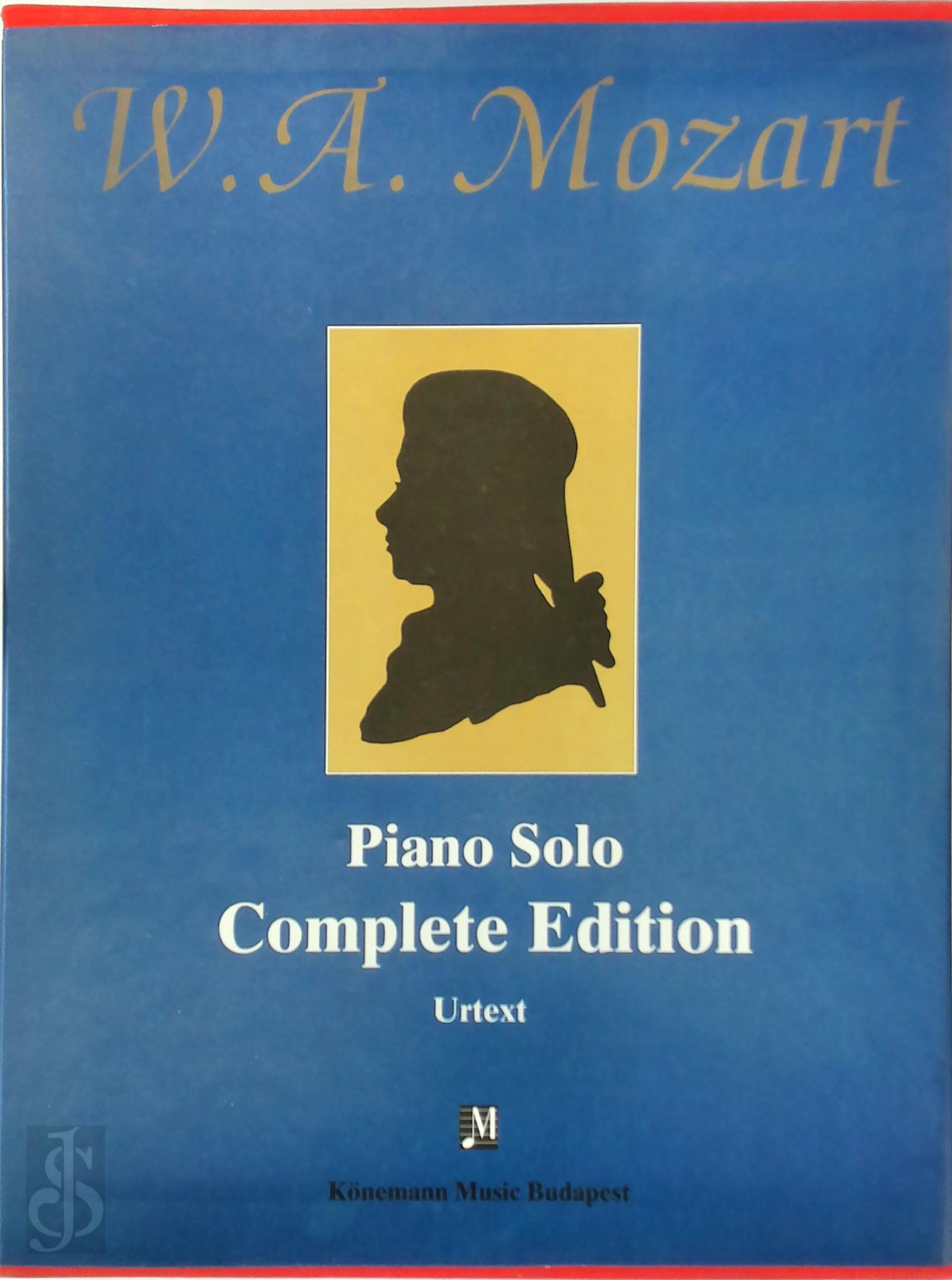 Wolfgang Amadeus Mozart 214324 - Complete piano works. 4 Volumes in slipcase