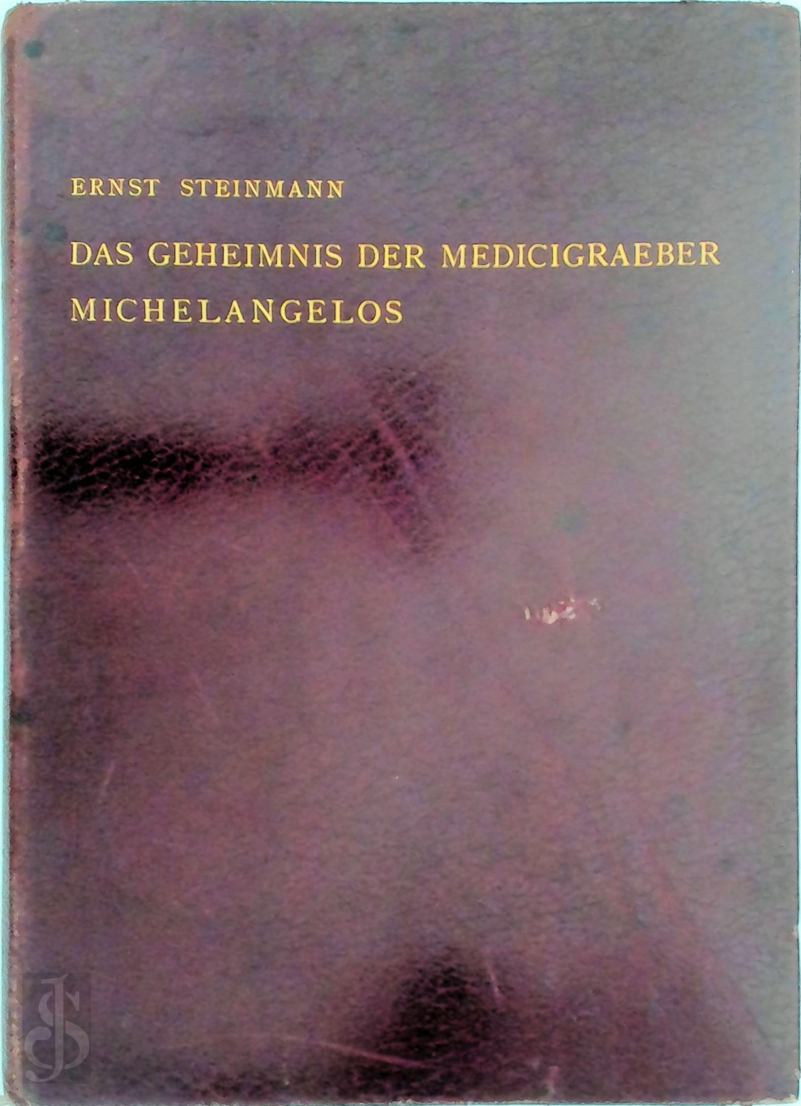 Ernst Steinmann 31720 - Das geheimnis der Medicigraeber Michel Angelos