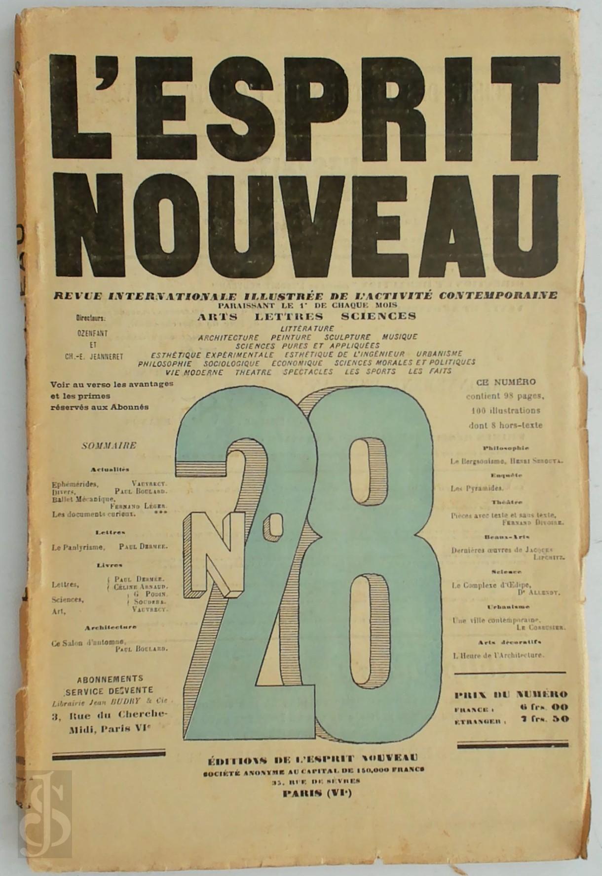  - L'Esprit Nouveau no. 28. Revue internationale illustree de l'activite contemporaine