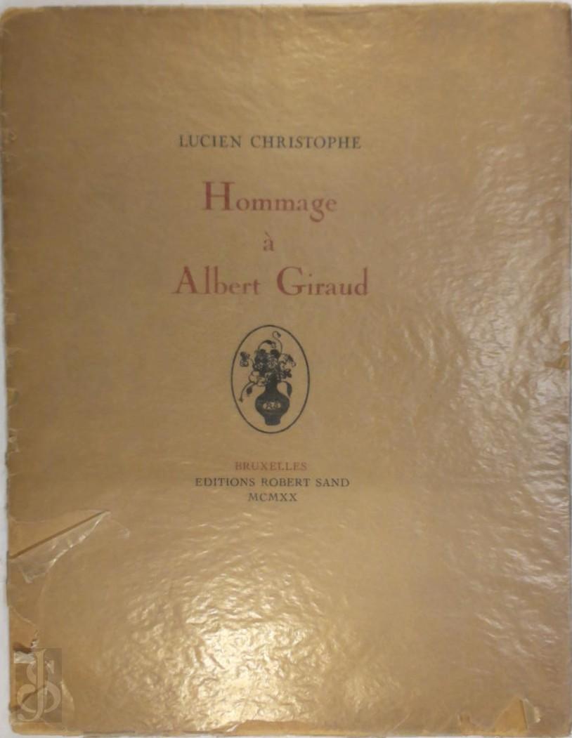 Lucien Christophe 137002 - Hommage  Albert Giraud