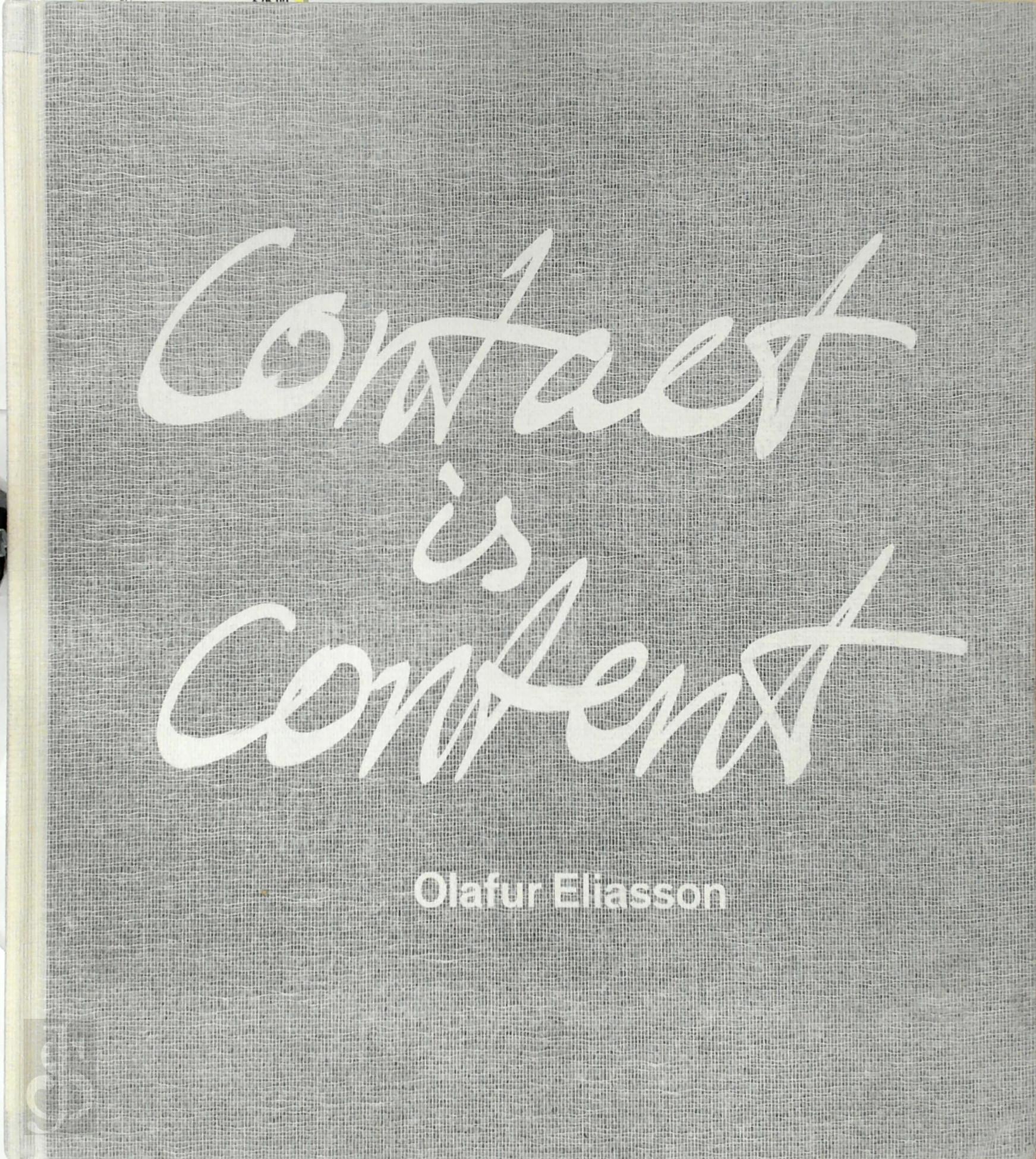  - Olafur Eliasson. Contact is content