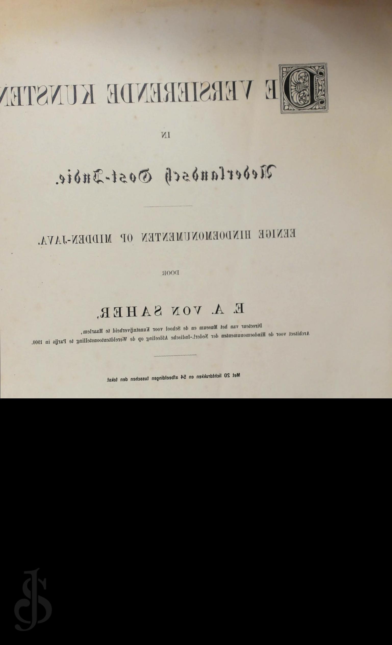 E. A. Von Saher - De Versierende Kunsten in Nederlandsch Oost-Indi. Eenige Hindoemonumenten Op Midden-Java