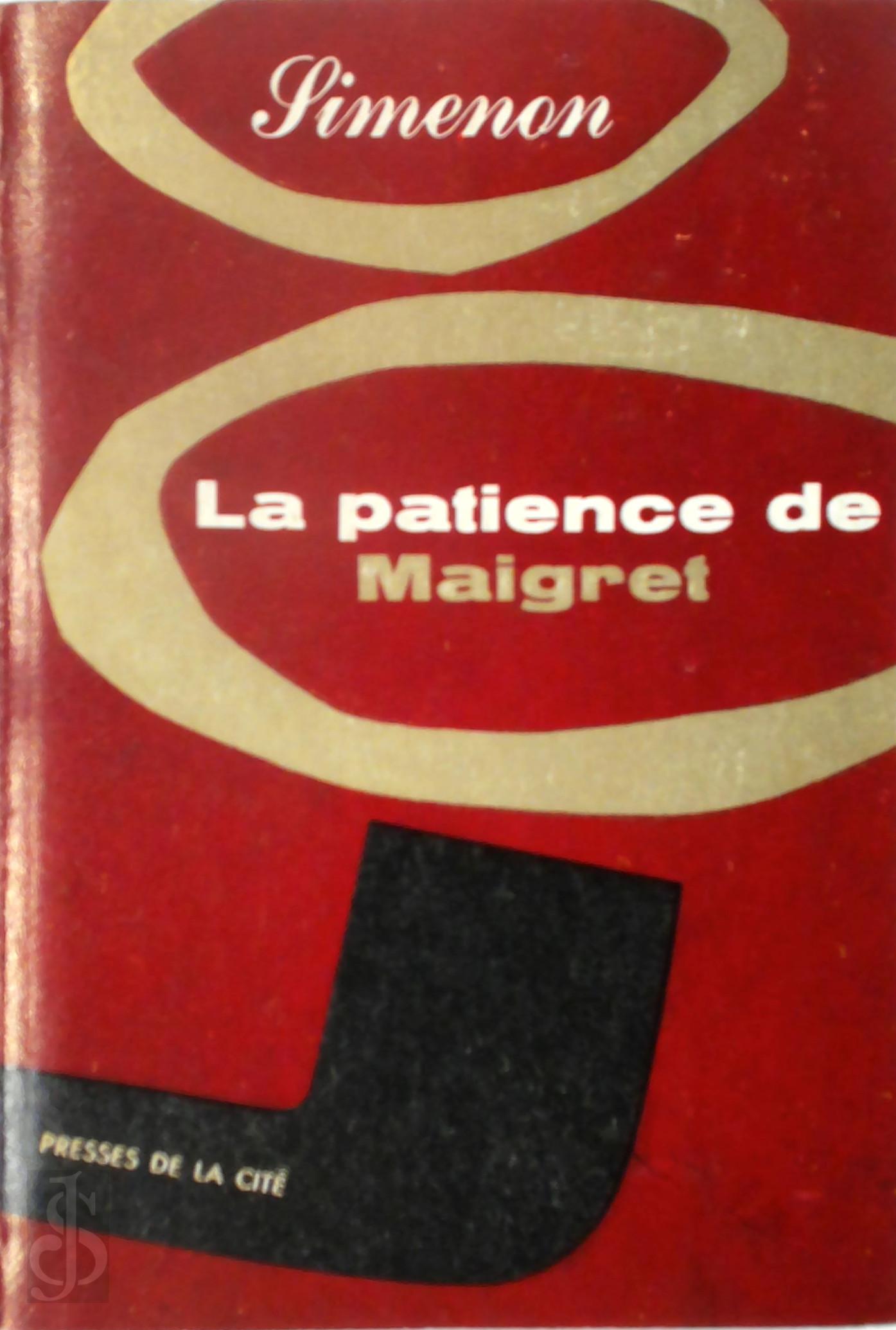 Georges Simenon 11675 - La patience de Maigret [E.O. tirage de luxe, no. 18/60]