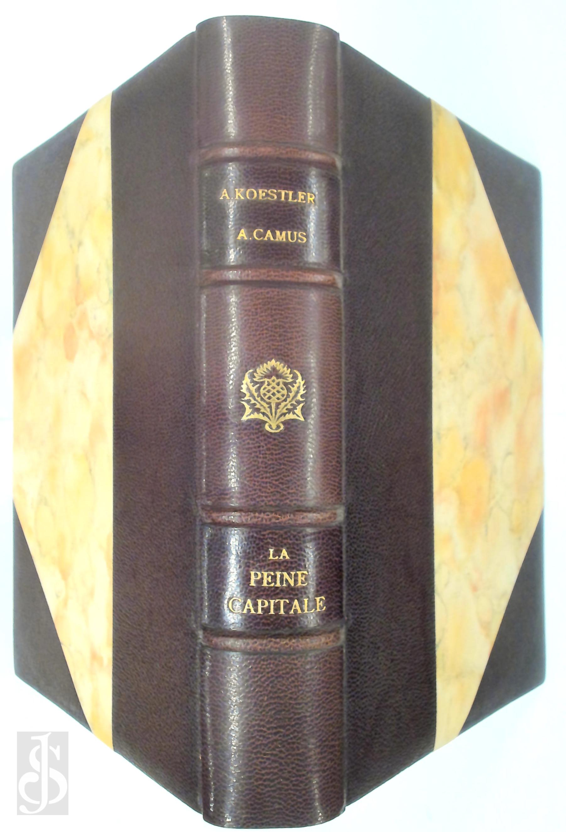 Albert Camus 14622, Arthur Koestler 15740, Jean Bloch-Michel [Intr.] - Rflexions sur la peine capitale [large paper copy 104/250]. Introduction et tude de Jean Bloch-Michel