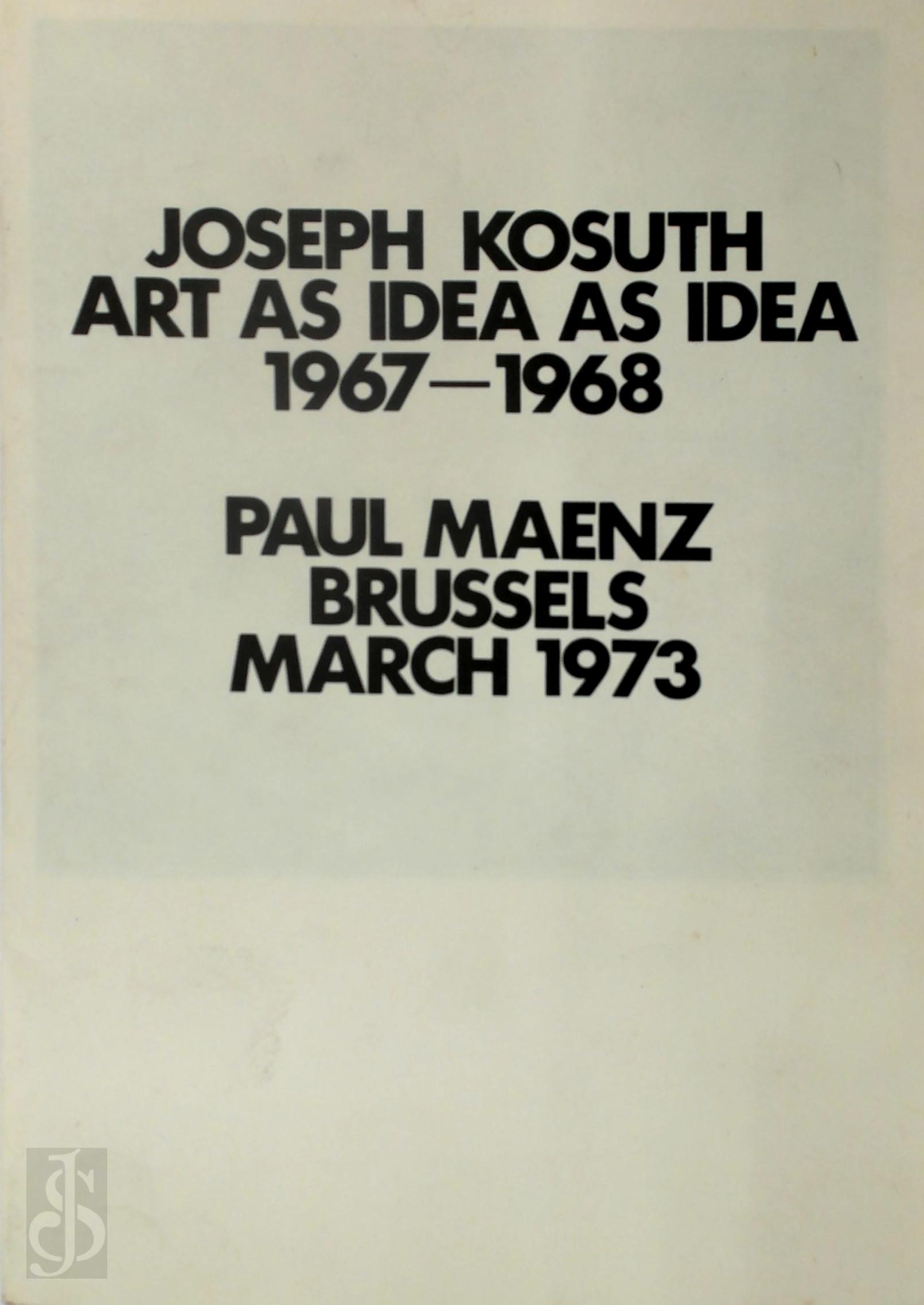 Joseph Kosuth 22427 - Art as idea as idea as idea 1967-1968