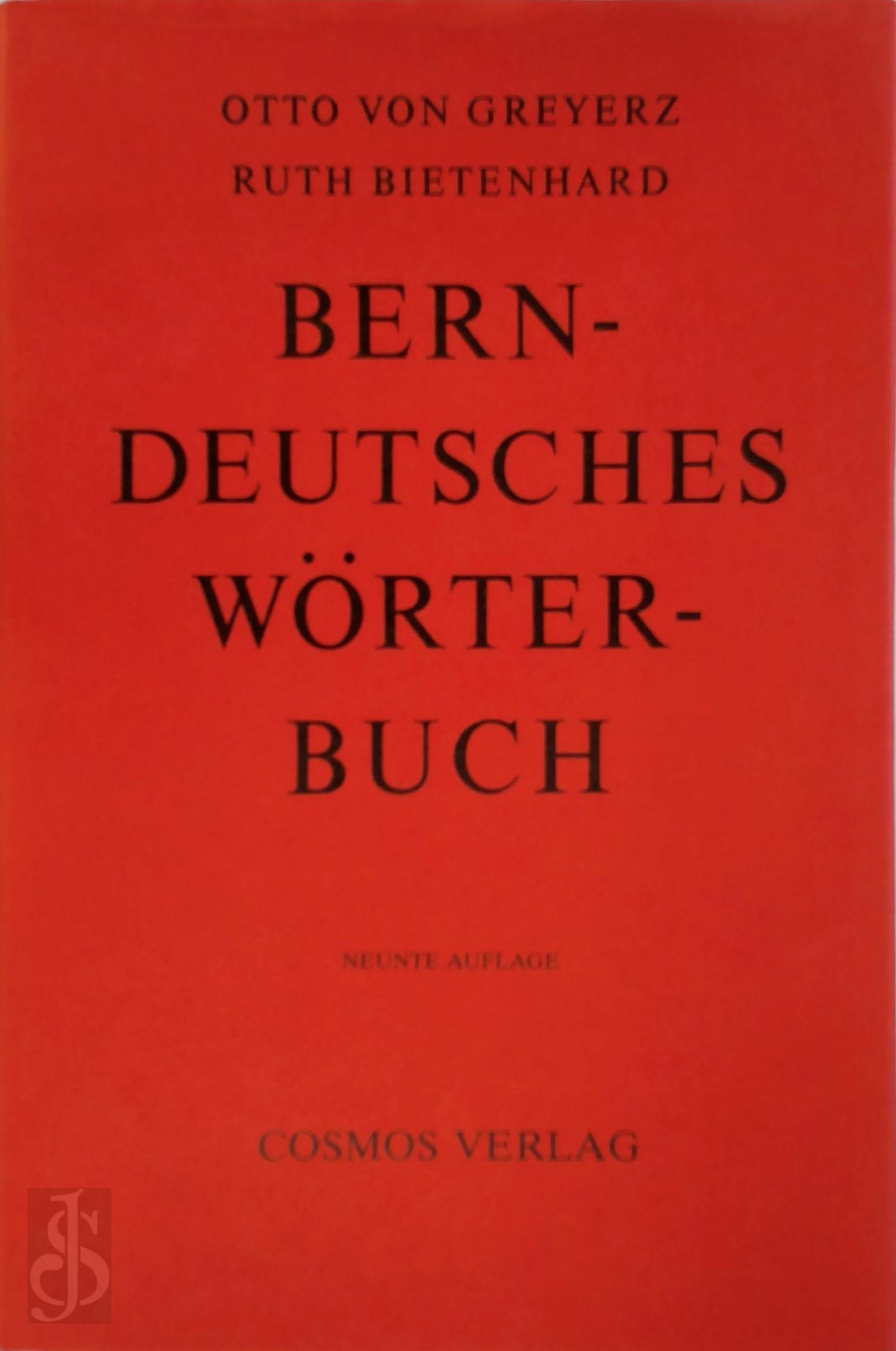 Otto von Greyerz 283333, Ruth Bietenhard 283334 - Berndeutsches Wrterbuch