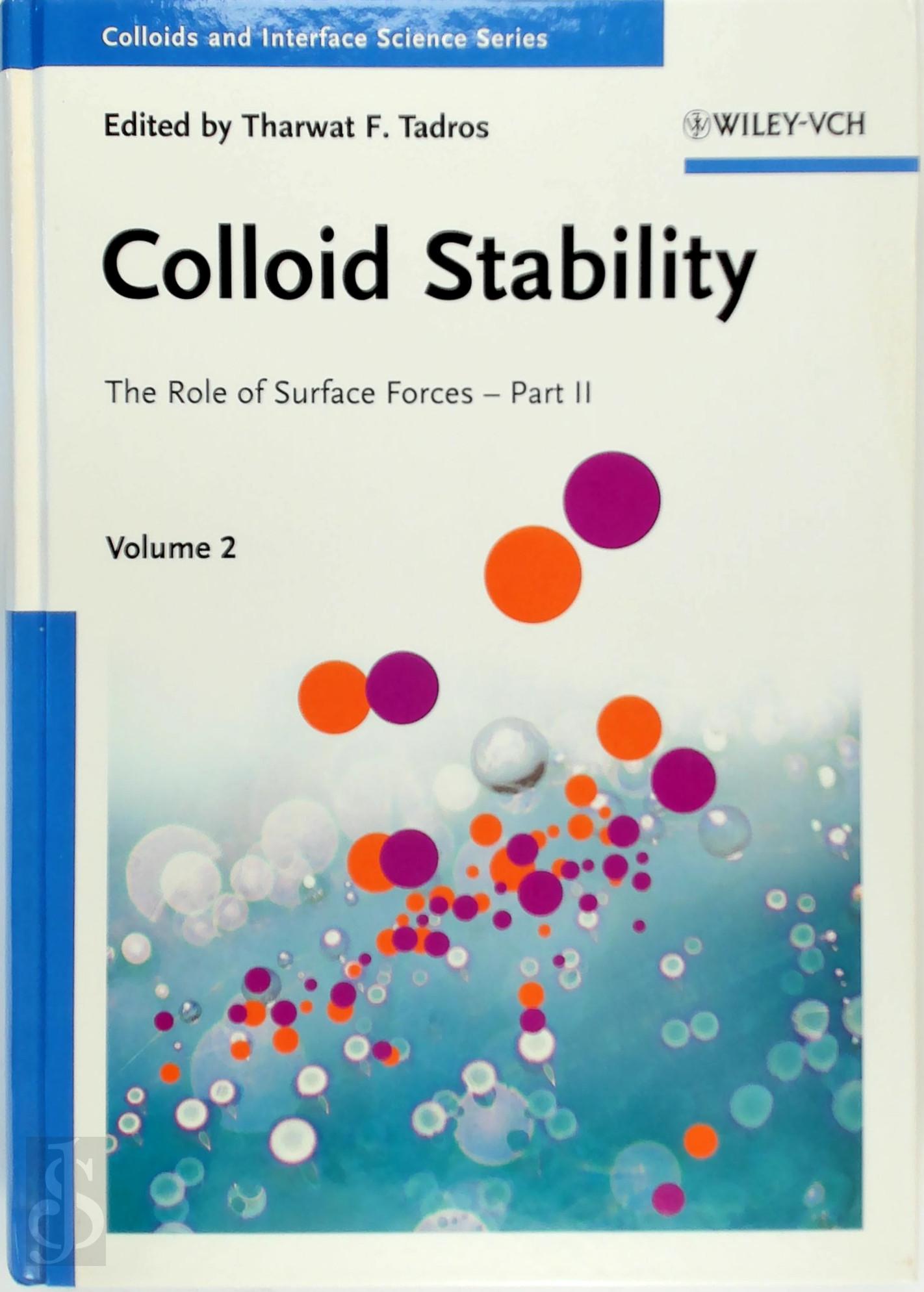[Ed.] Tharwat F. Tadros - Colloid Stability Volume 2. The Role of Surface Forces - Part II