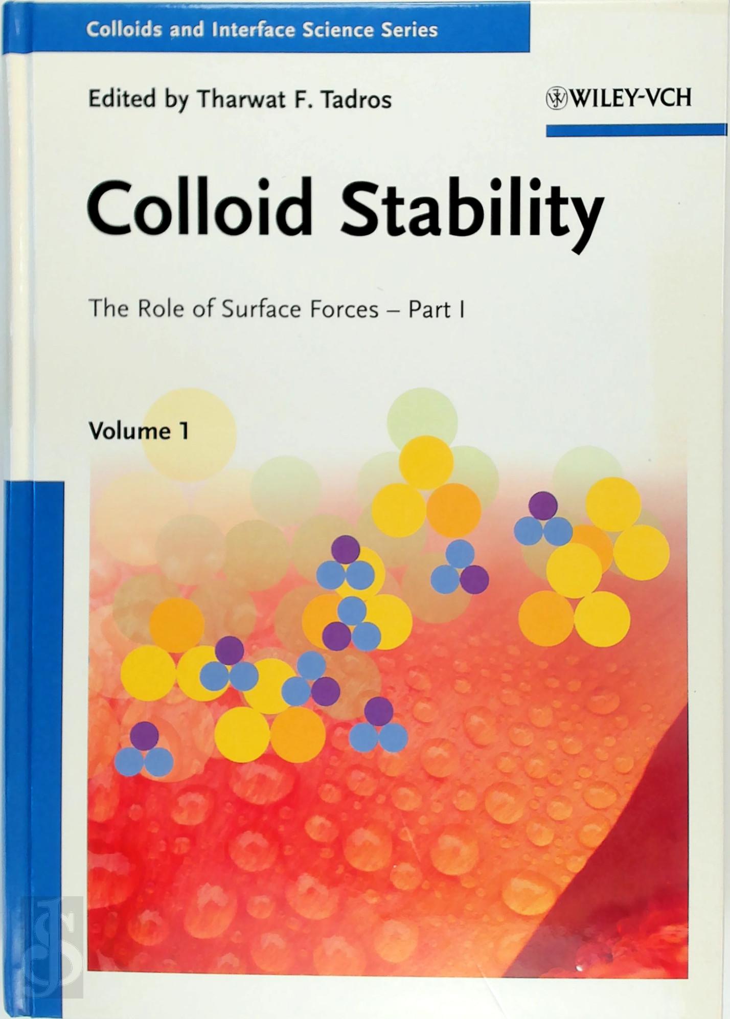 [Ed.] Tharwat F. Tadros - Colloid Stability Volume 1. The Role of Surface Forces - Part 1