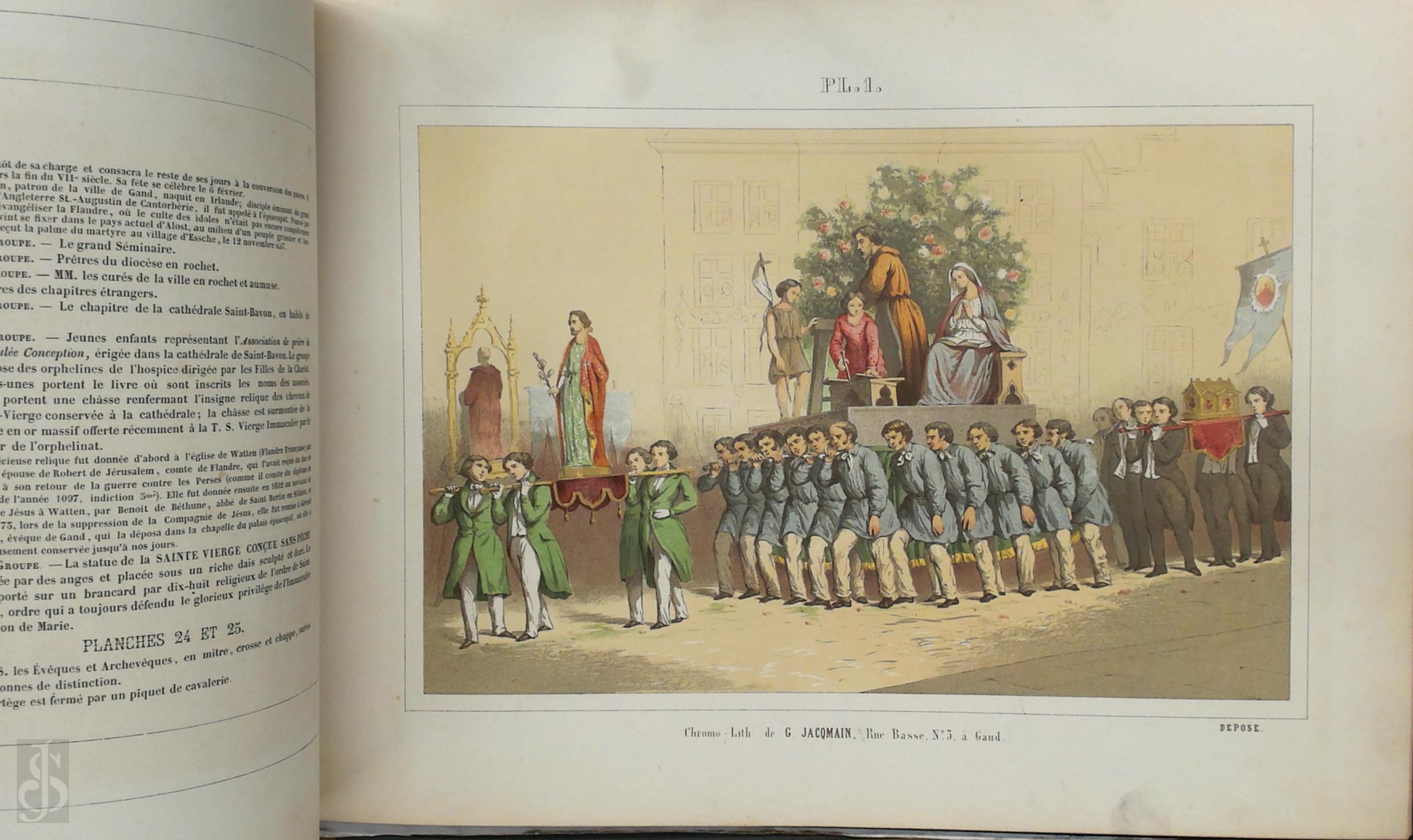  - Album de la procession gnrale, qui eut lieu a gand le 20 Mai 1855. En L'honneur de l'Immacule Conception de la Trs-sainte Vierge Marie