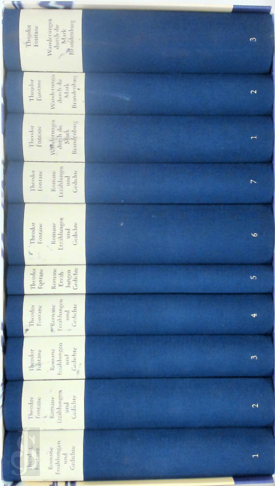 Theodor Fontane 16417 - Romane, Erzhlungen Gedichte - Wanderungen durch die Mark Brandenburg [10 volumes]