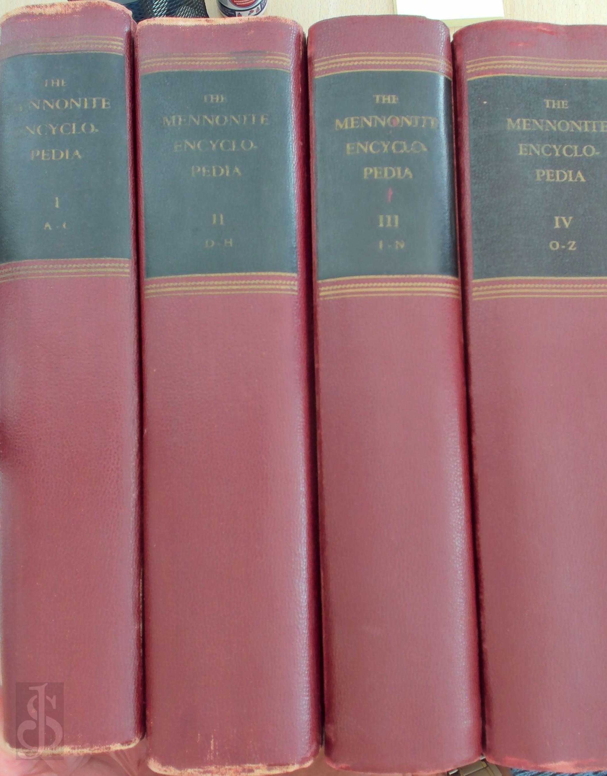 H.S. Bender - The Mennonite Encyclopedia. A comprehensive Reference Work on the Anabaptist Mennonite Movement, 4 Volumes