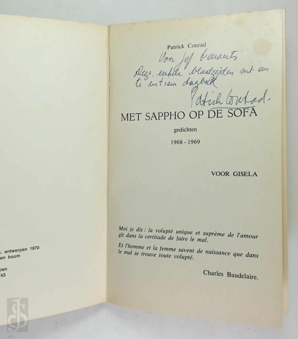 Patrick Conrad 23911 - Met Sappho op de sofa [Met opdracht aan Jef Geeraerts]. Gedichten 1968-1969