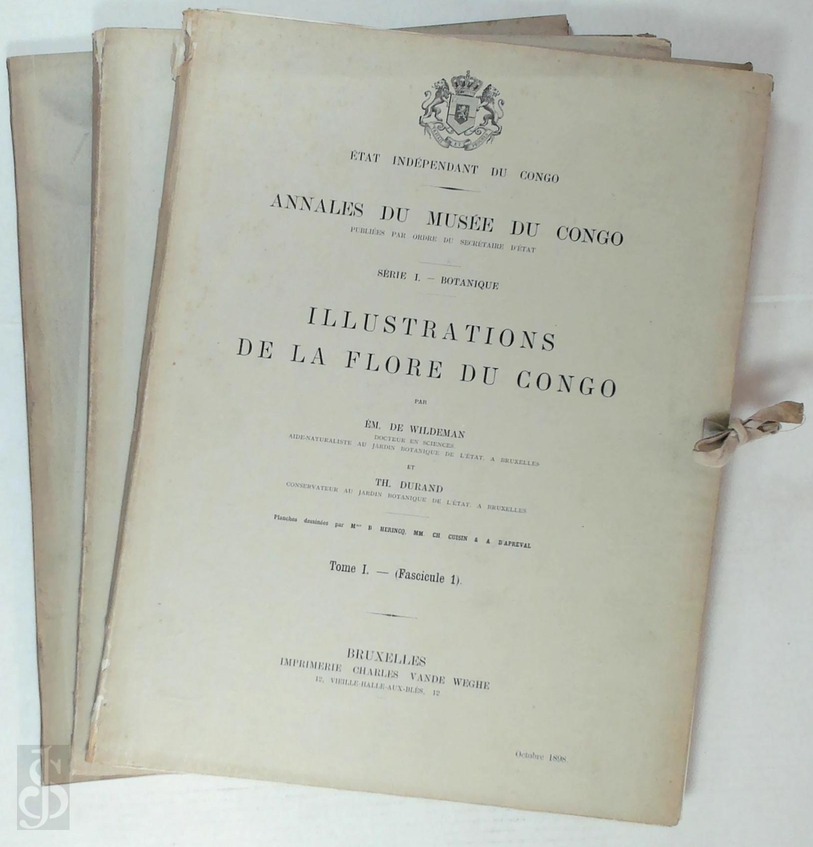 m de Wildeman , Th. Durand - Illustrations de la Flore du Congo [3 Vol.]. Tome I. fascicule 1-3