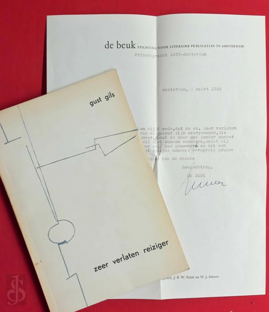 Gust Gils 10522 - Zeer verlaten reiziger [+ brief met toelichting tot de oplage - ex. Hans Mils]