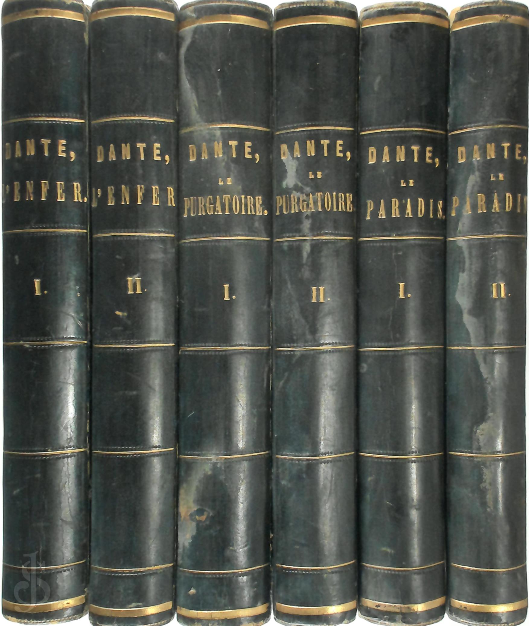 Dante - L'Enfer , Le Purgatoire, Le Paradis (Divine Comdie in 6 volumes). Traduit en vers par Louis Ratisbonne