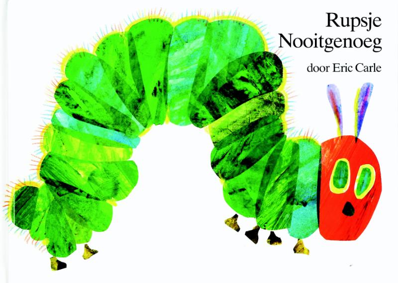 ERIC CARLE - Rupsje Nooigenoeg prentenboek en kleurboek. Gebonden prentenboek en kleurboek (geseald)