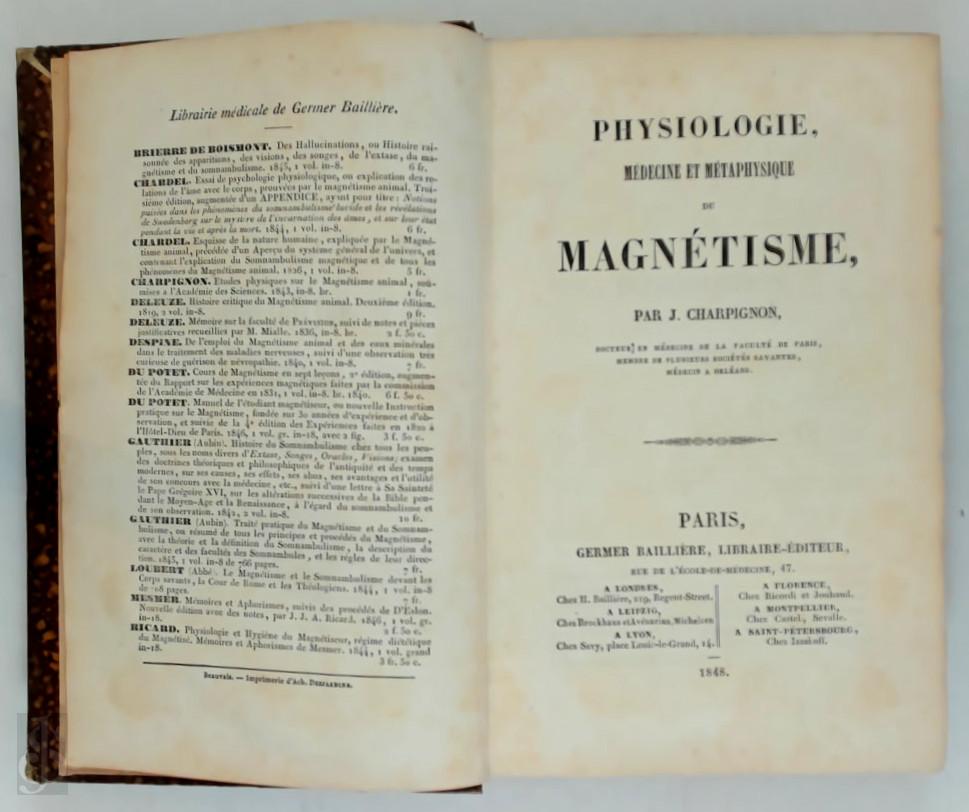 J. Charpignon - Physiologie, mdecine et mtaphysique du magntisme