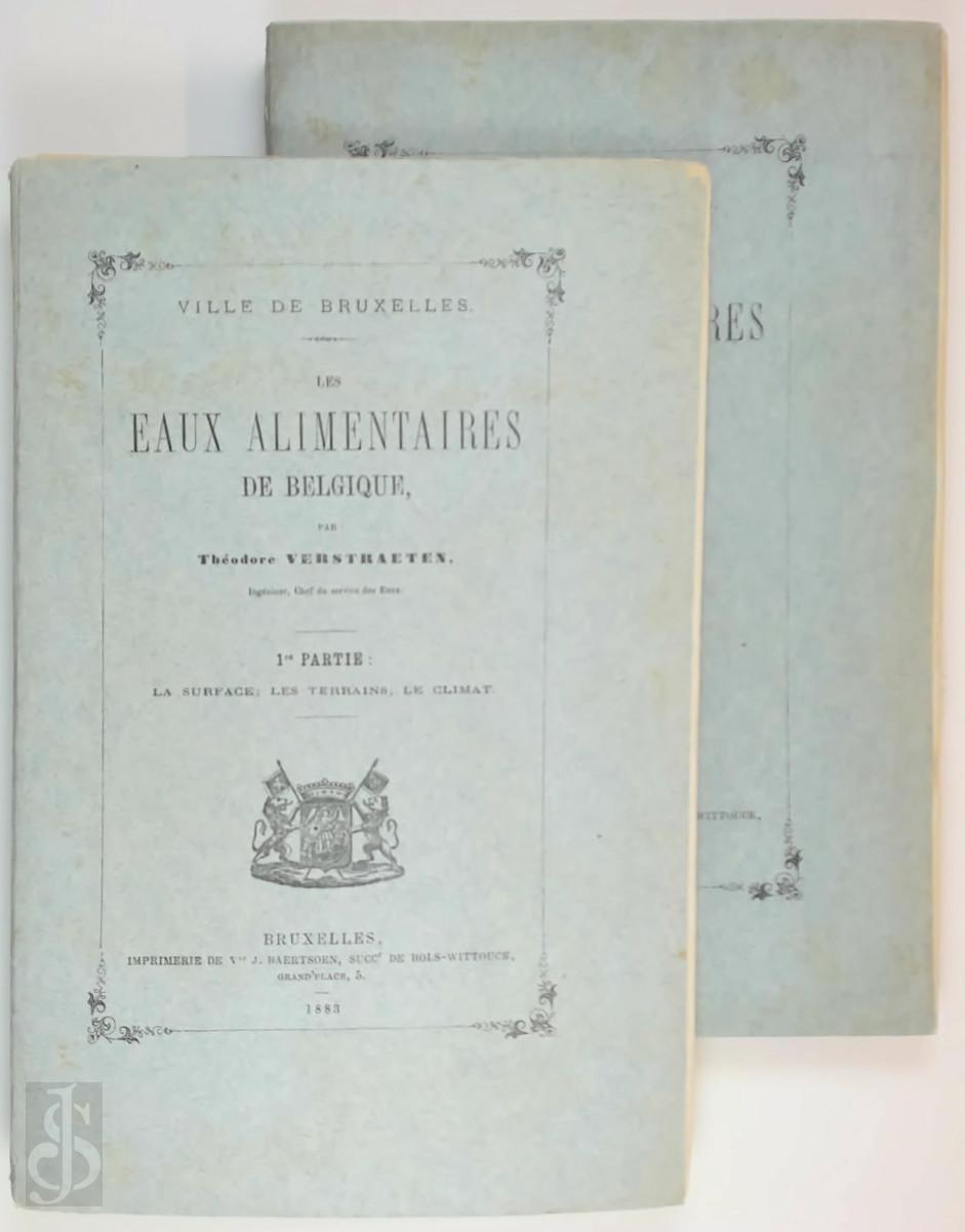 Thodore Verstraeten 303006 - Les eaux alimentaires de Belgique [2 vol.]