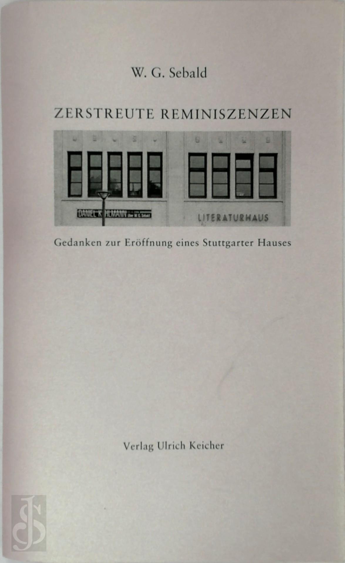 Winfried Georg Sebald 218811 - W.G. Sebald