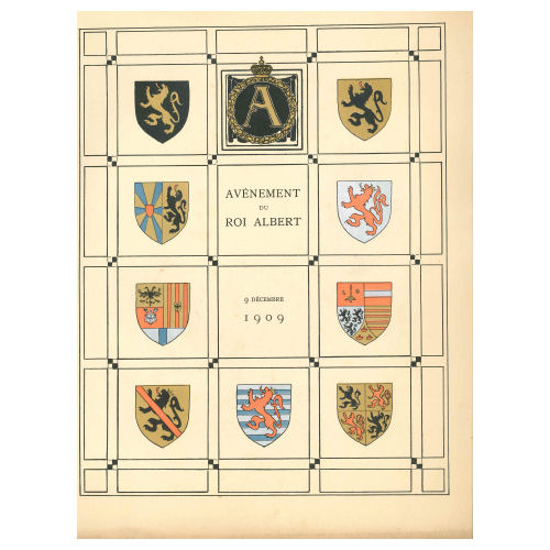  - Avnement du Roi Albert [Albert I. Knig v. Belgien]