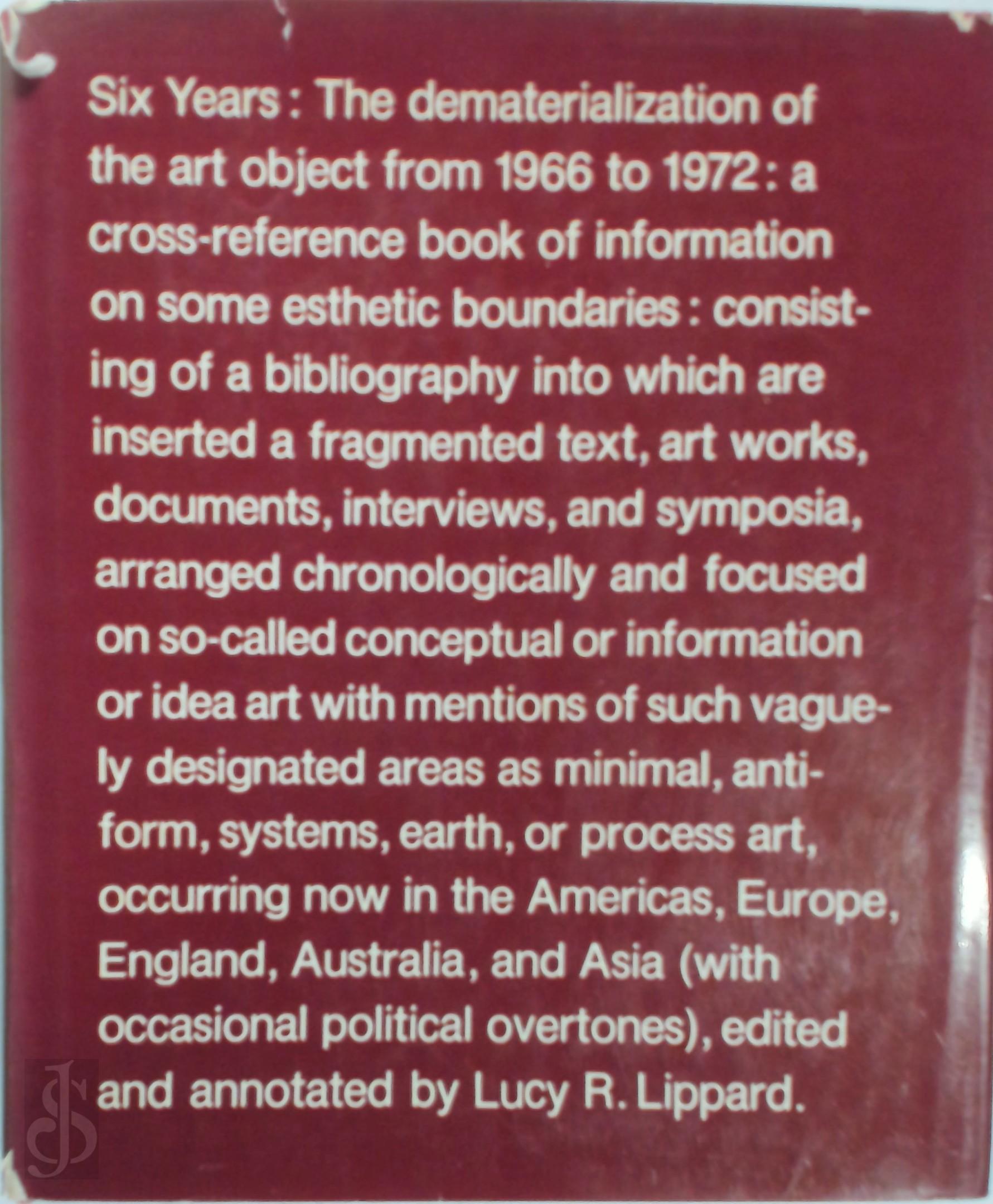 Lucy R. Lippard 283102 - Six Years