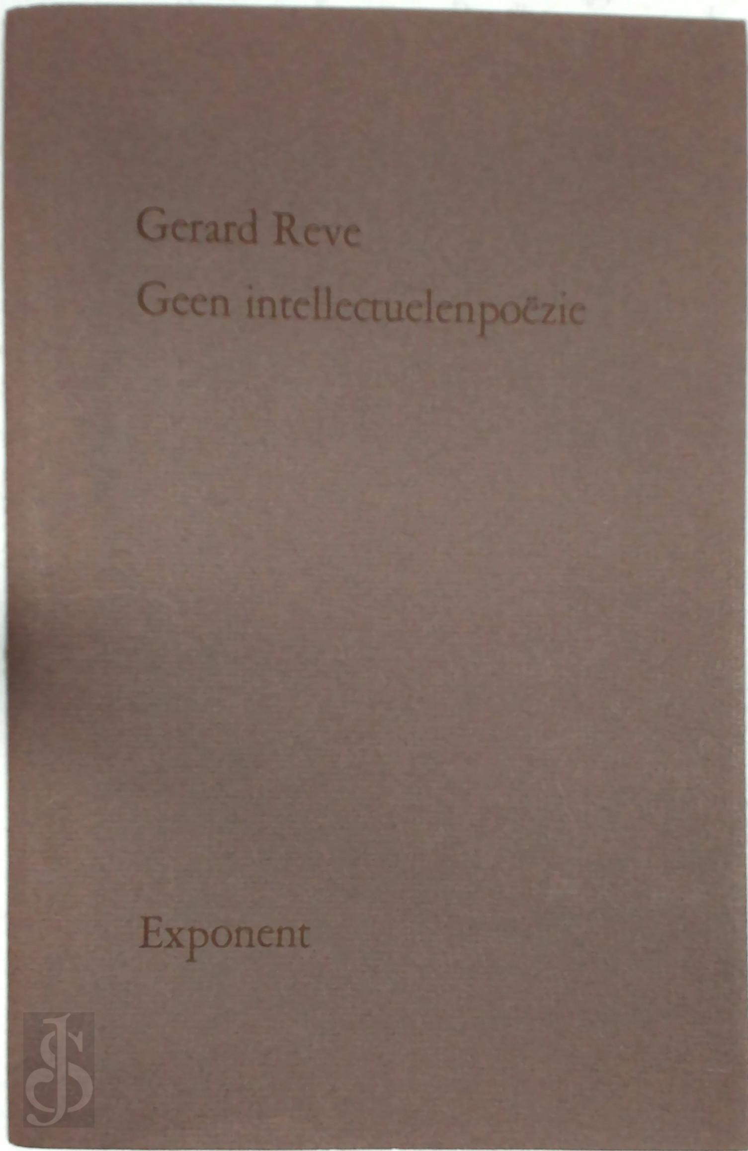 Gerard Reve 10495 - Geen intellectuelenpozie