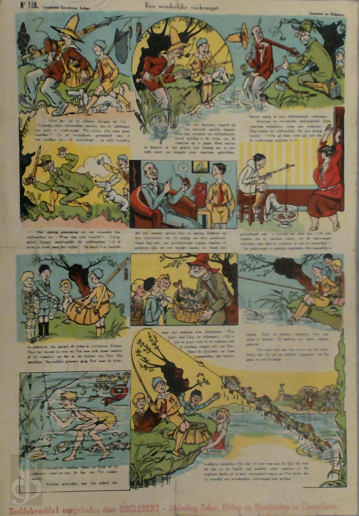  - Beeldekensblad Englebert [map met 53 ingekleefde centsprenten]