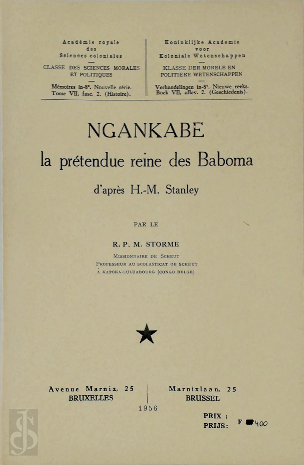Marcel Storme 77972 - Ngankabe, la prtendue reine des Baboma. D'aprs H.-M. Stanley
