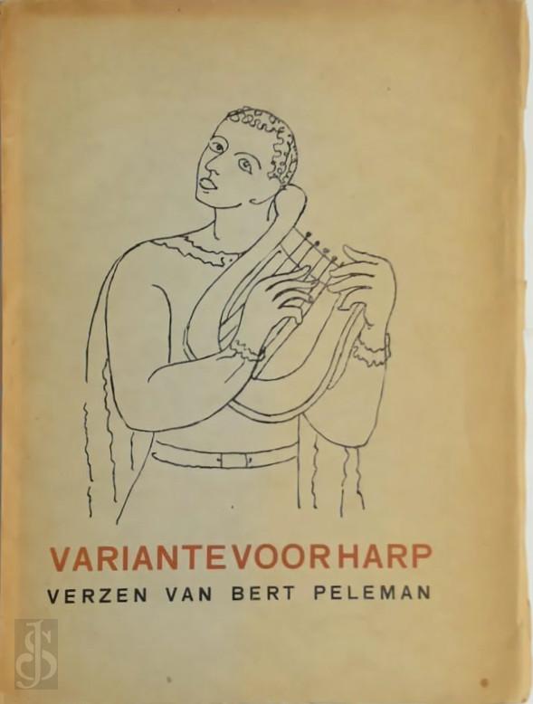 Bert Peleman 10316, Prosper [Omslag] de Troyer - Variante voor harp. Verzen van Bert Peleman