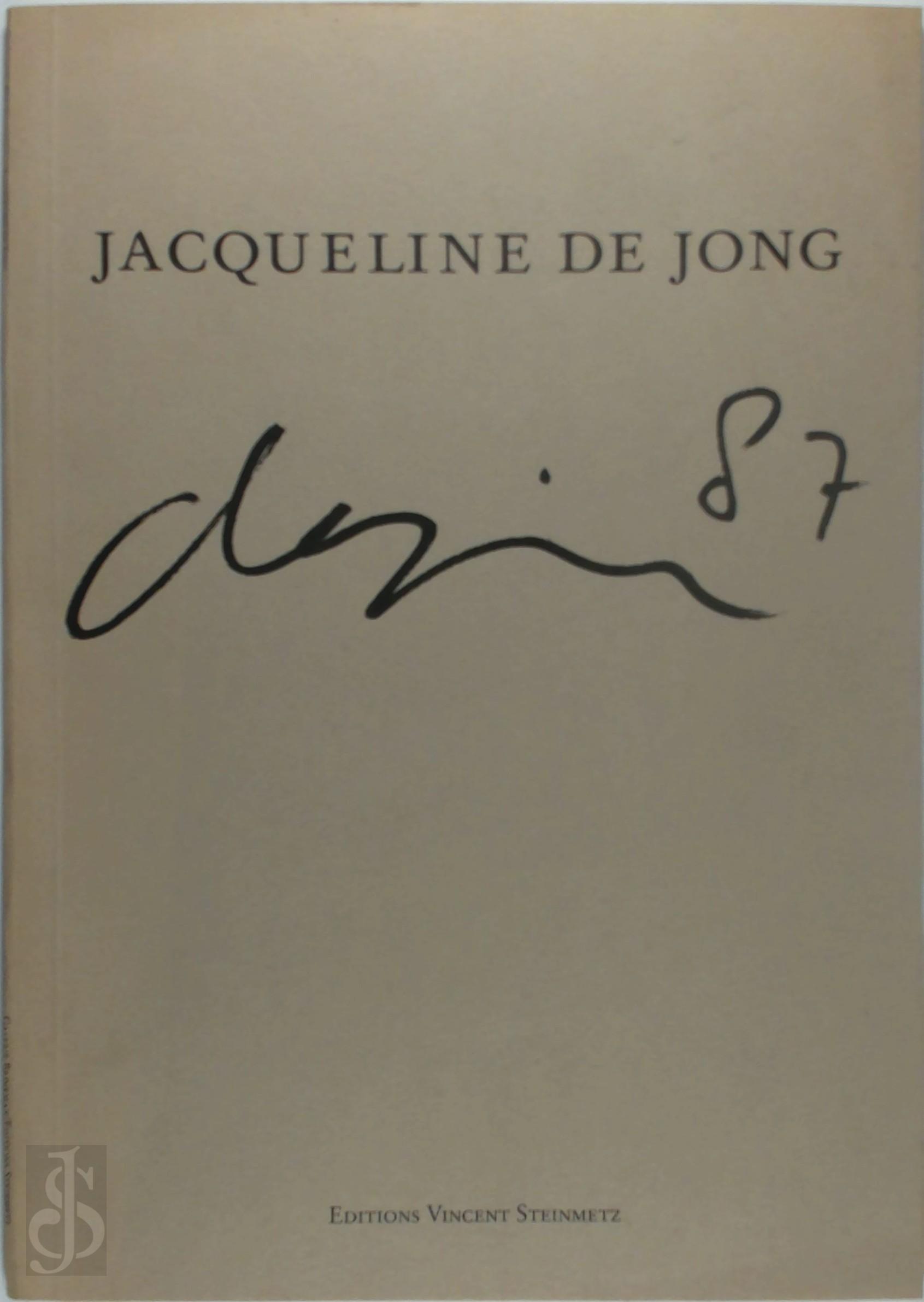 Jacqueline de Jong 236650 - Jacqueline de Jong - nieuw werk. Amsterdam, Galerie Brinkman, 12. sept. - 22. okt, 1987