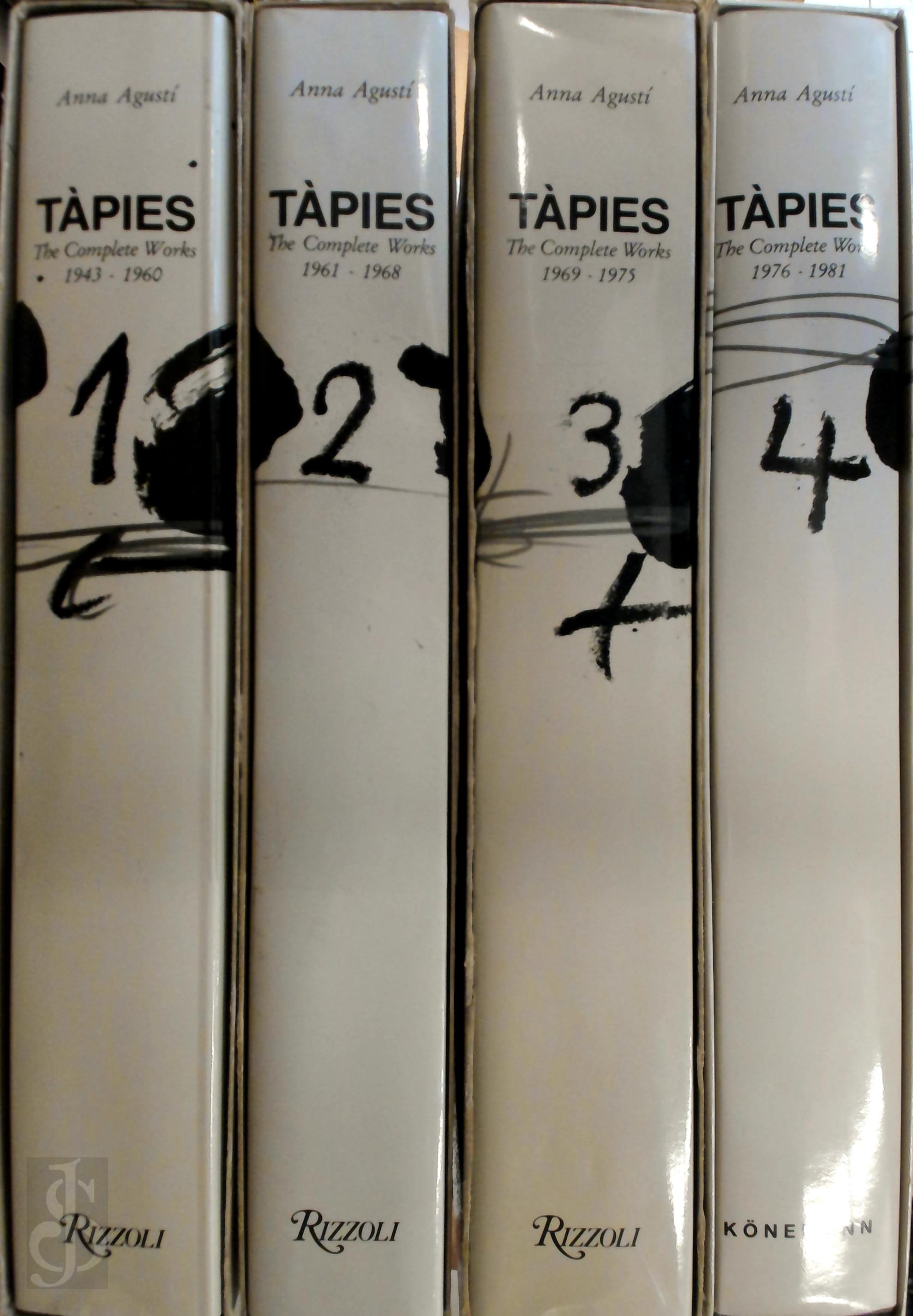 Antoni Tpies 29960, Anna Agust 12355, Georges Raillard 18462 - Tpies. The Complete Works